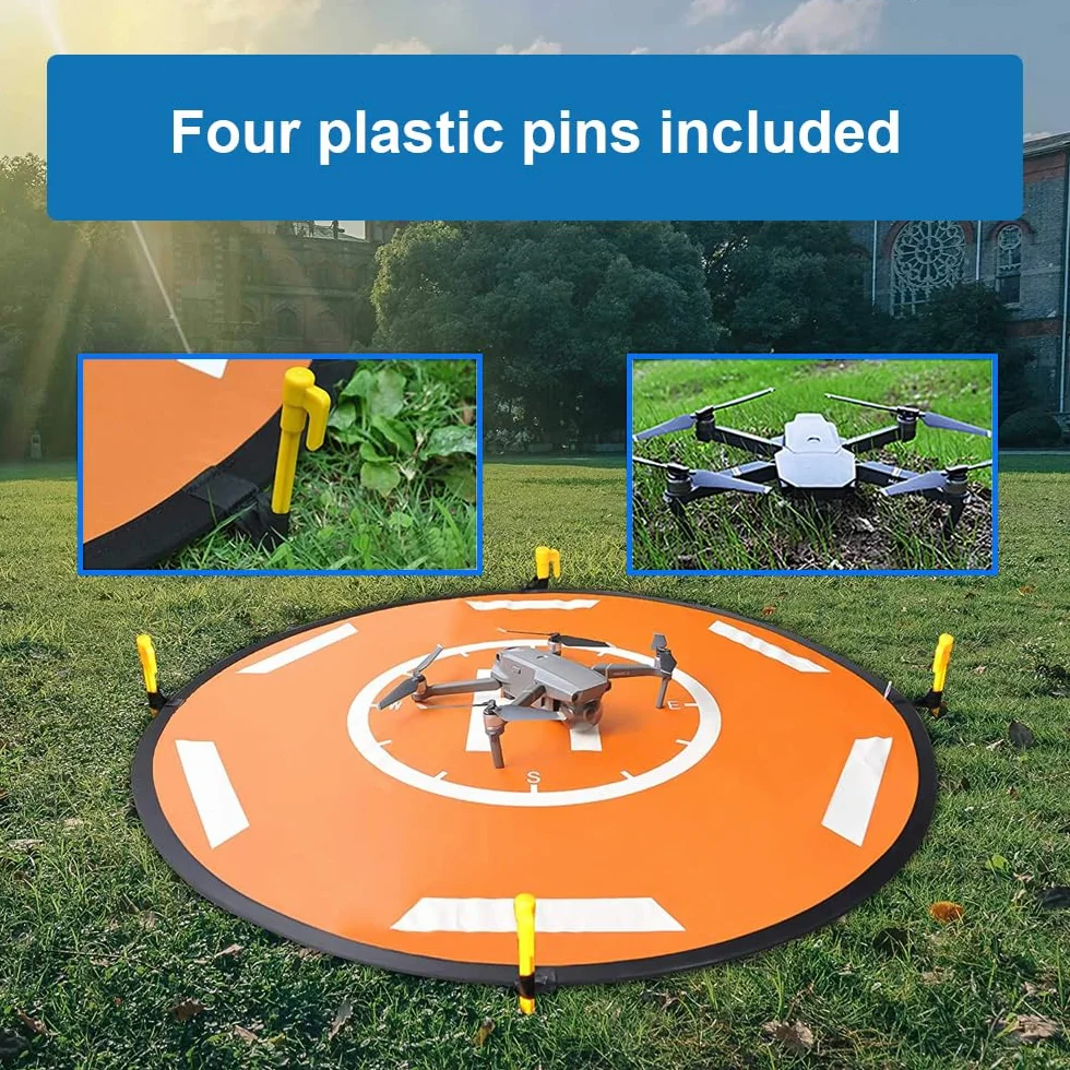 MMOBIEL Universal Drone Landing, Wodoodporna HEPAD 55 cm / 21,6 cali dla dronów RC, helikopter, DJI Mavic Mini 2 / Zoom/Air Fly 2 / Phantom/FPV/Inspire