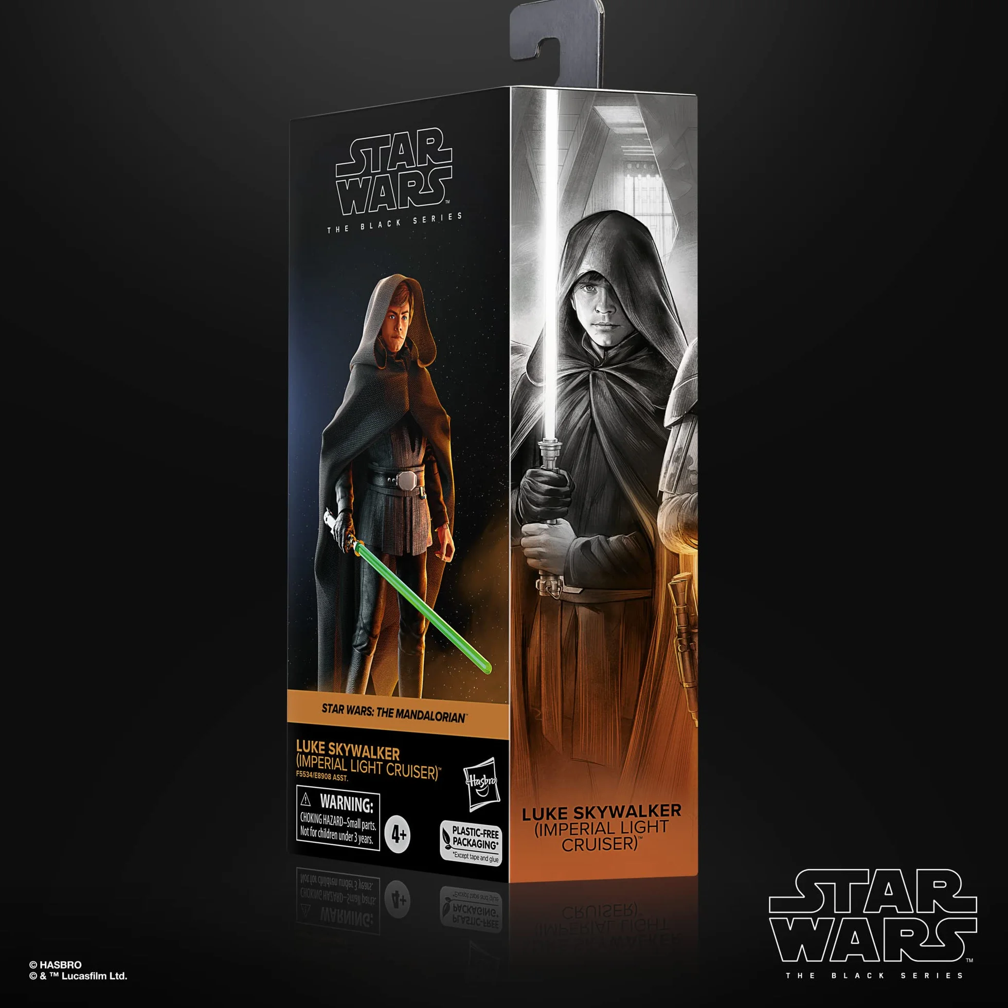 Star Wars Hasbro The Black Series Luke Skywalker (Imperial Light Cruiser) figurka sportowa (Circa 15 cm) do The Mandalorian, zabawka dla dzieci od 4, Multi, F5534