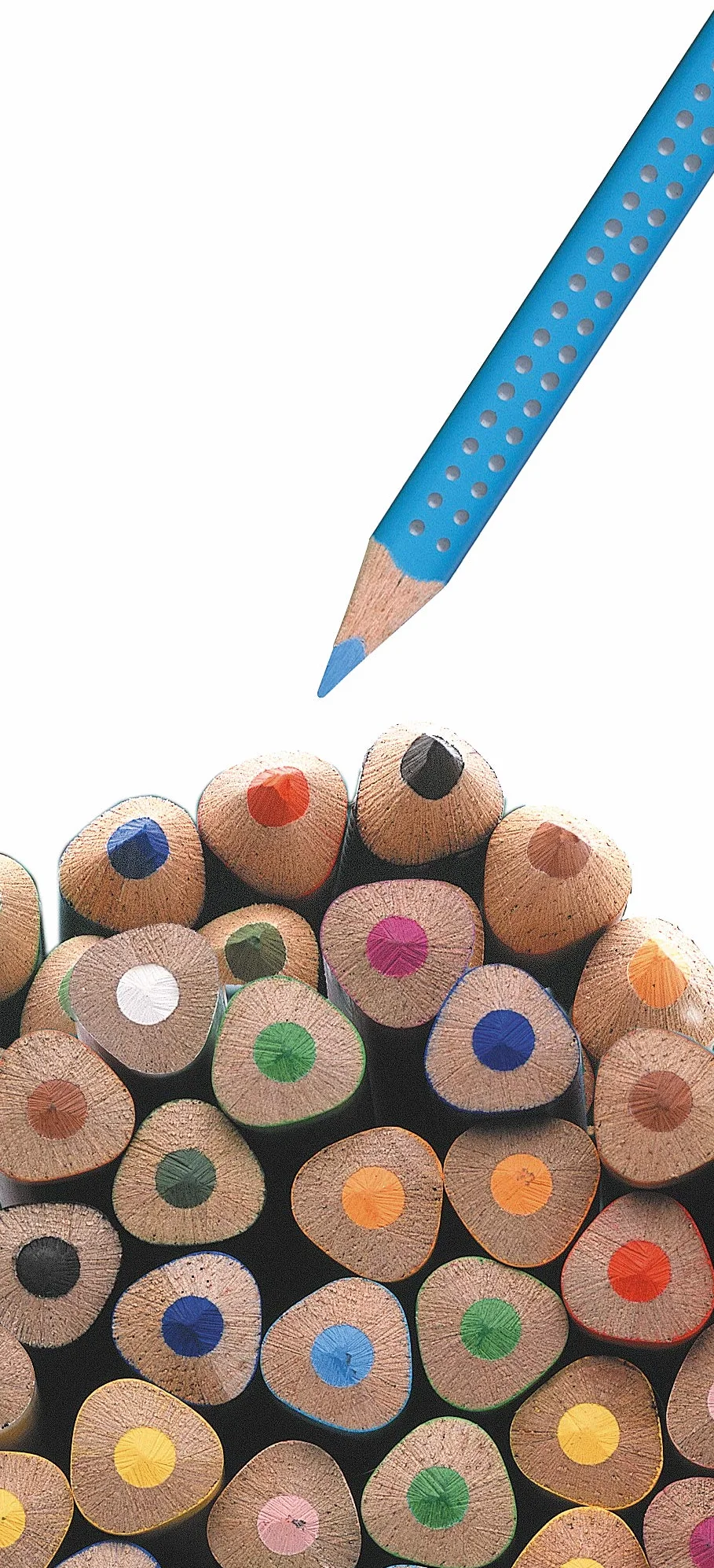 FABER-CASTELL 110916 – zestaw kredek Jumbo Grip, 16 kredek w metalowym etui, łatwe do zmywania i odporne na łamanie