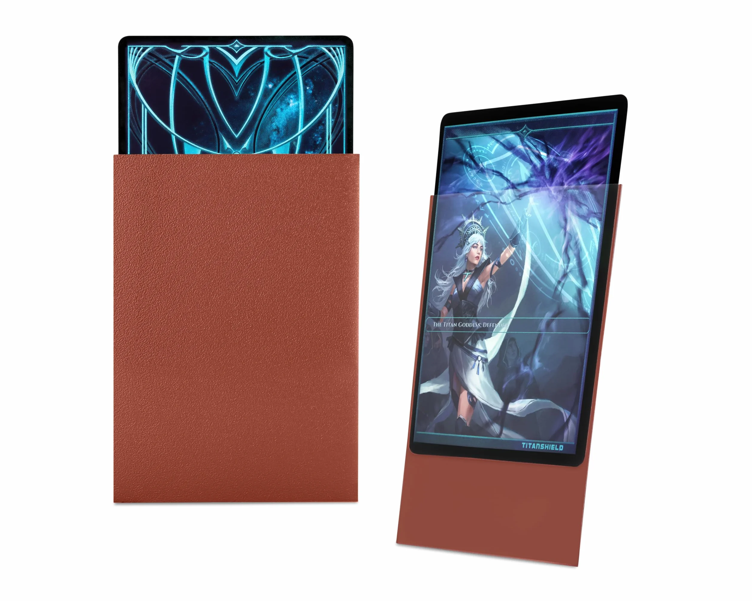 TitanShield Premium 150 szt. Standardowe rękawy do gier planszowych Trading Card Sleeves Deck Protector dla Magic The Gathering MTG, kolekcja baseballowa, Lorcana (miedź)