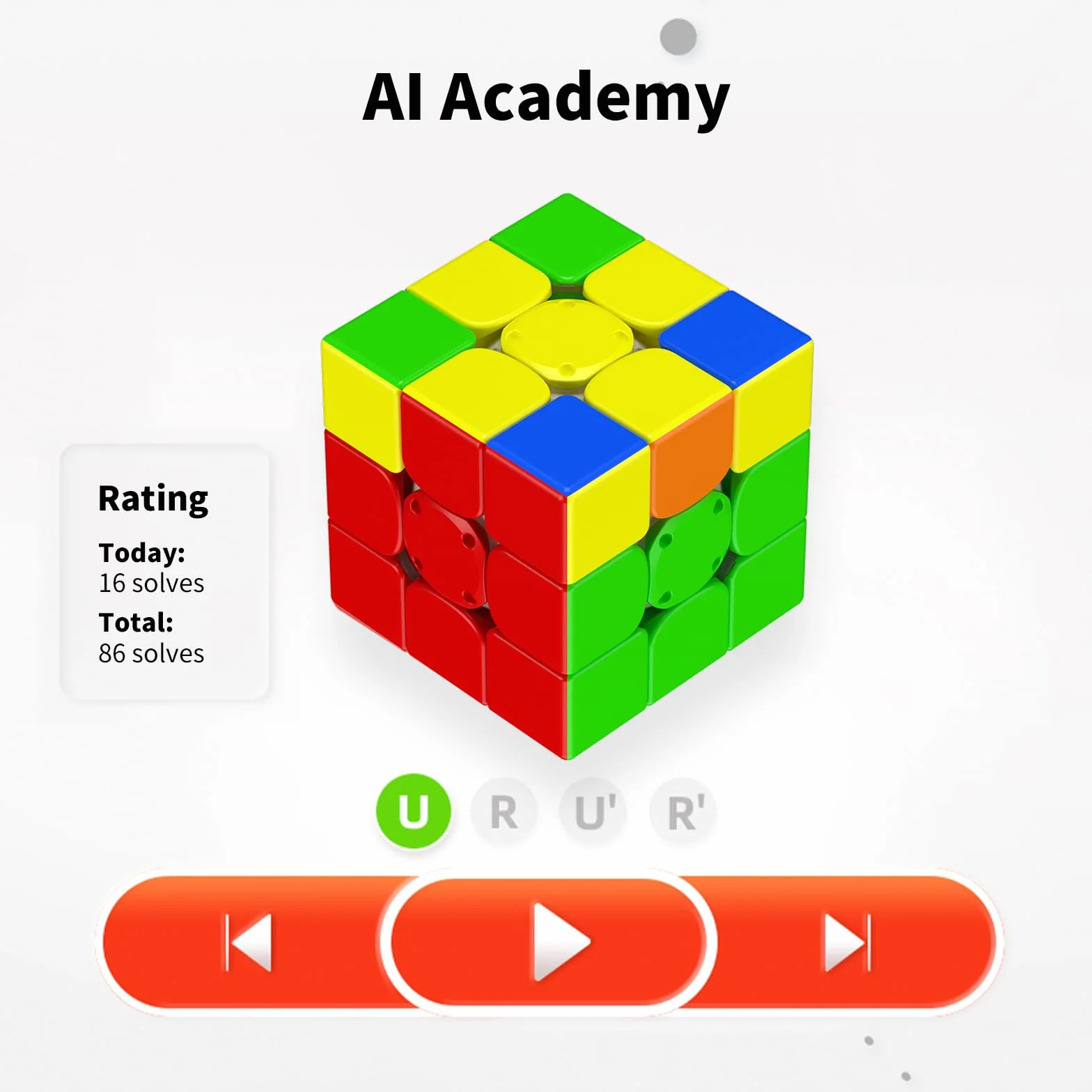 GAN 356 i 3 Magnetyczna Inteligentna Kostka 3x3,Smart Cube z Inteligentną Synchronizacją Ruchu/Aplikacją CubeStation/48 Magnesów/Samouczki AI,Zabawki Edukacyjne(Robot nie jest dołączony)