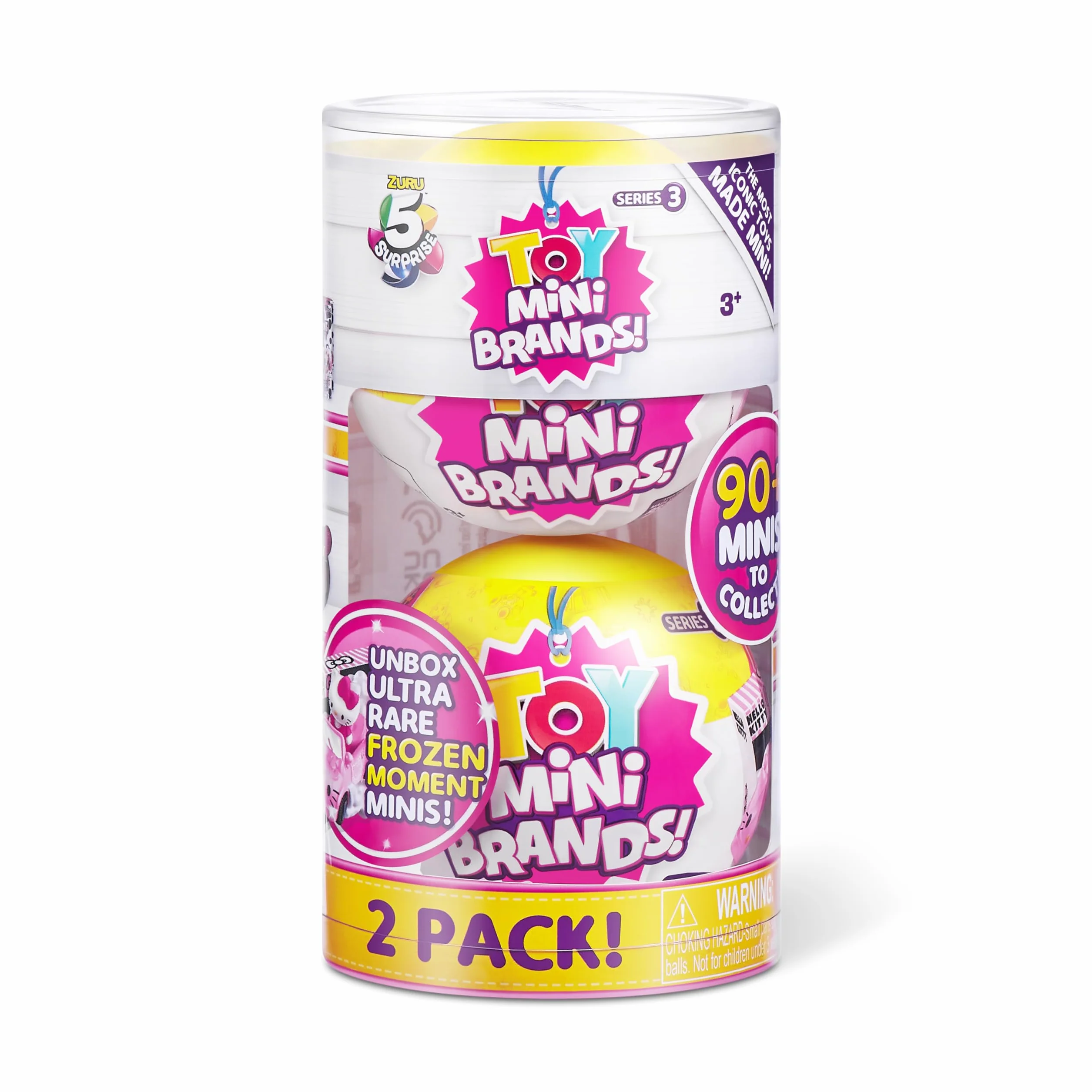 5 niespodzianka zabawka Mini Brands seria 3 tajemnicza kapsuła prawdziwe miniaturowe marki kolekcjonerska zabawka (2 sztuki)