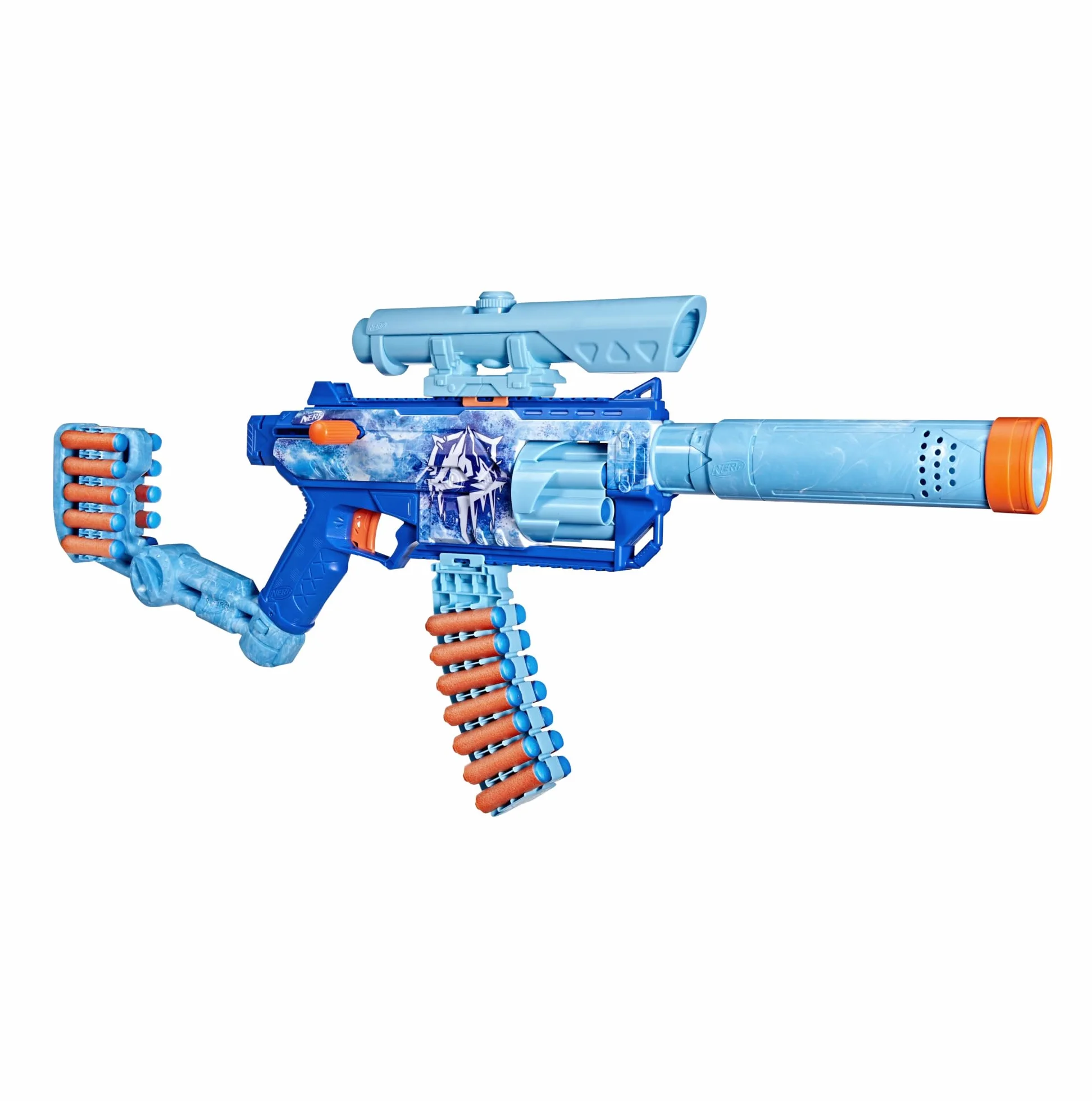 Nerf Wyrzutnia Loadout FrostFusion i 30 Strzałek N1