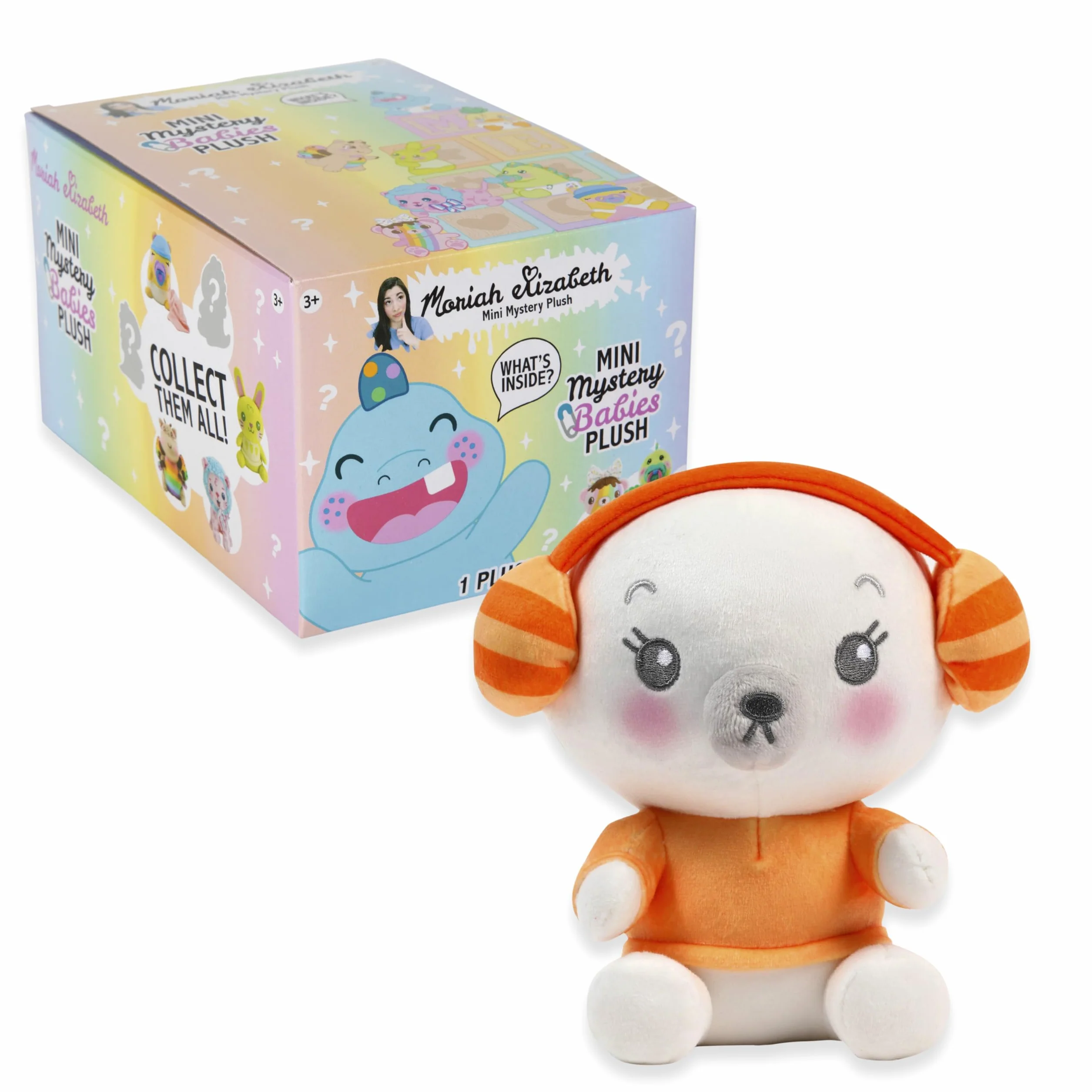 Moriah Elizabeth Mini tajemniczy plusz, seria 4, Baby Mystery Plush, YouTube Craft Channel, Blind Box, 1 z 8 możliwych, oficjalny produkt