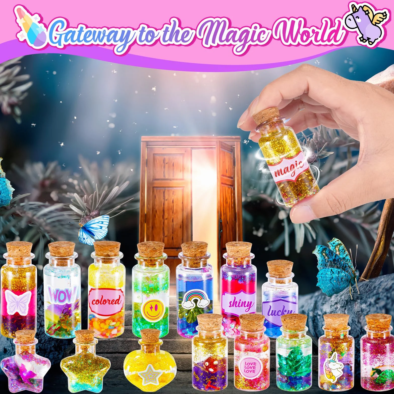 Adeokay Zabawka dla dziewczynek w wieku 6, 7, 8, 9, 10 lat, magiczna eliksir, kreatywny prezent dla dziewczynek 6, 7, 8, 9, 10 lat, zestaw do majsterkowania dla dzieci w wieku od 6 do 9 lat, dla