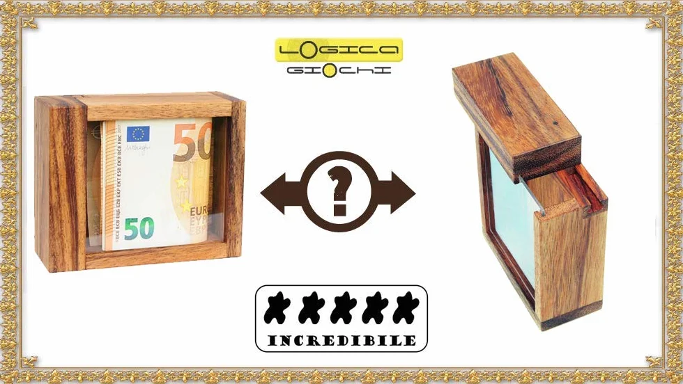 Gry LOGICA GIOCHI Art. Sejf z AstuHardlines XL - tajne pudełko - trudność 5/6 NIESAMOWITY - Drewniane puzzle