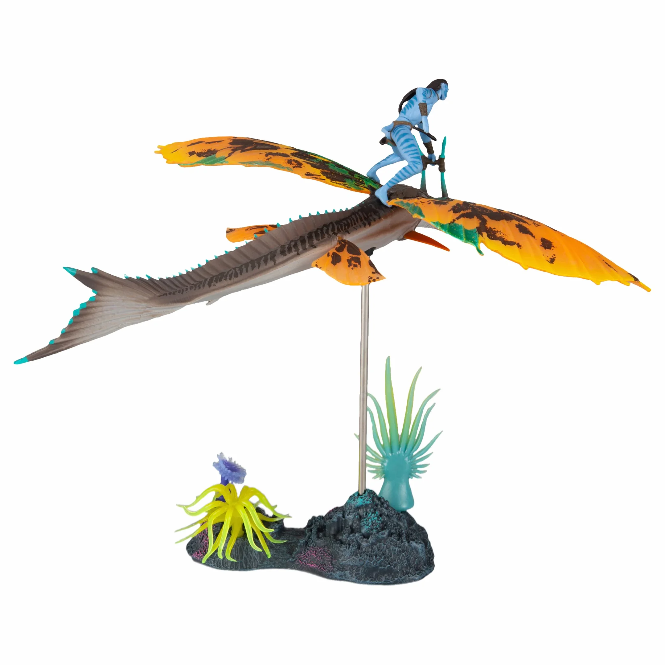 McFarlane Zabawki, awatar Disneya, World of Pandora Skimwing i Jake Sully Avatar, zestaw figurek kolekcjonerskich zabawek Disneya - wiek 8+