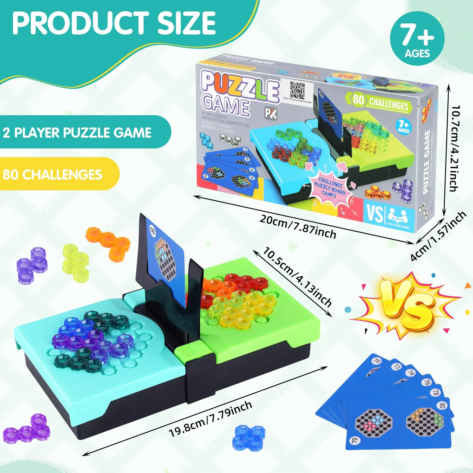 IQ Puzzle Game, gry IQ z 80 wyzwaniami, dla 2 graczy, gry logiczne 2D dla dzieci od 8 lat i dorosłych, na spotkania rodzinne