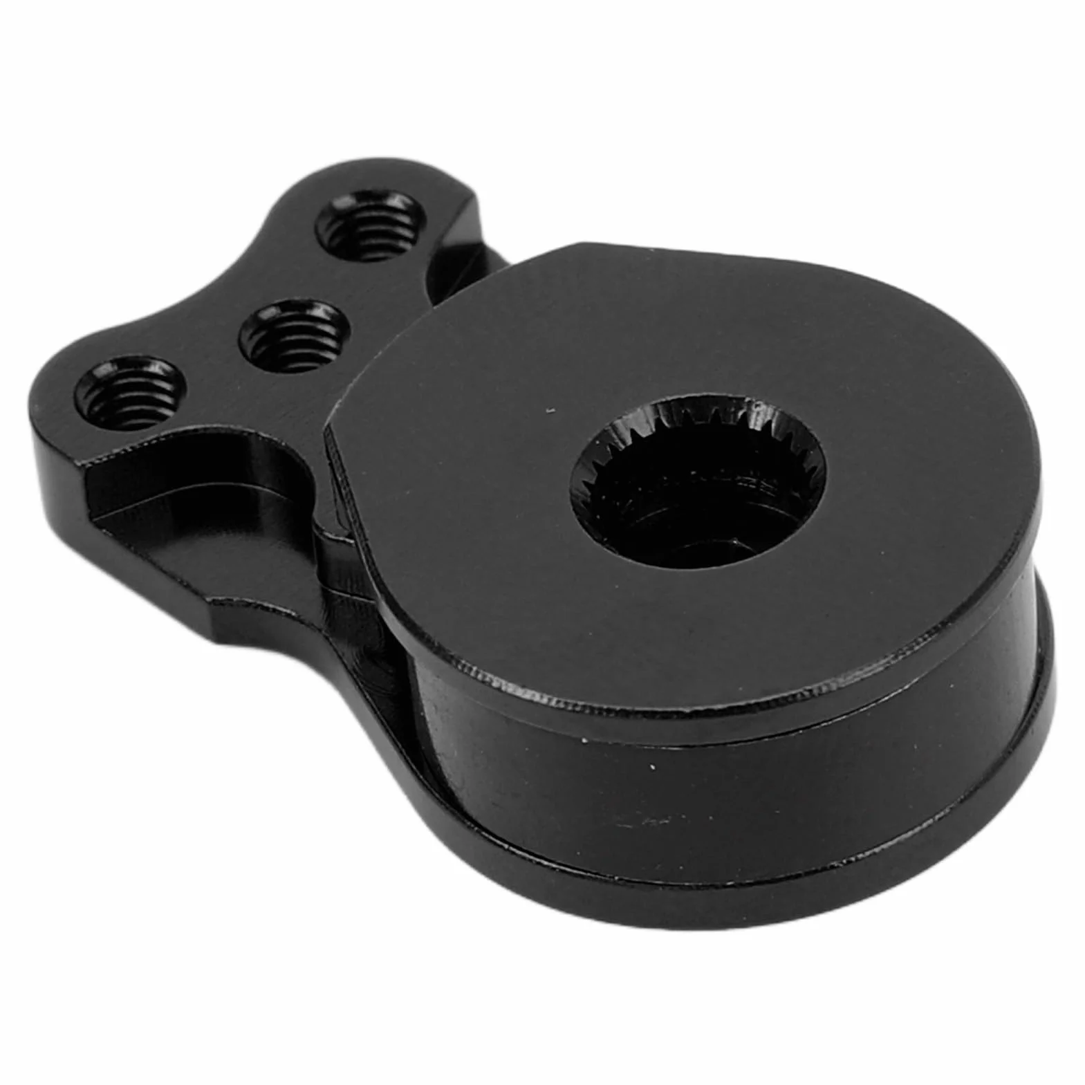 RC Servo Saver, Lekki, Uniwersalny Serwomechanizm ze Stopu Aluminium o Wysokiej Dokładności 25T z zamienną osłoną Przekładni do Samochodu RC 1/10 (BLACK)