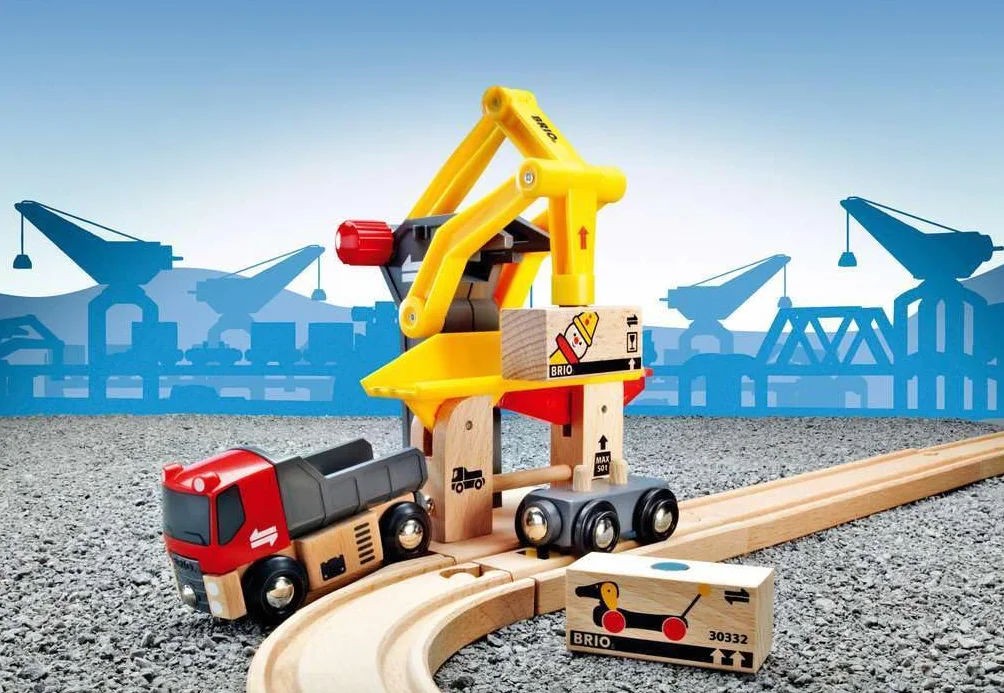 Brio 63328000 Stacja Załadunkowa Z Podnośnikiem (63328000) Bezpieczna Zabawka Dla Dzieci Powyżej 3 Lat,Wielokolorowy,Travel Train 33280