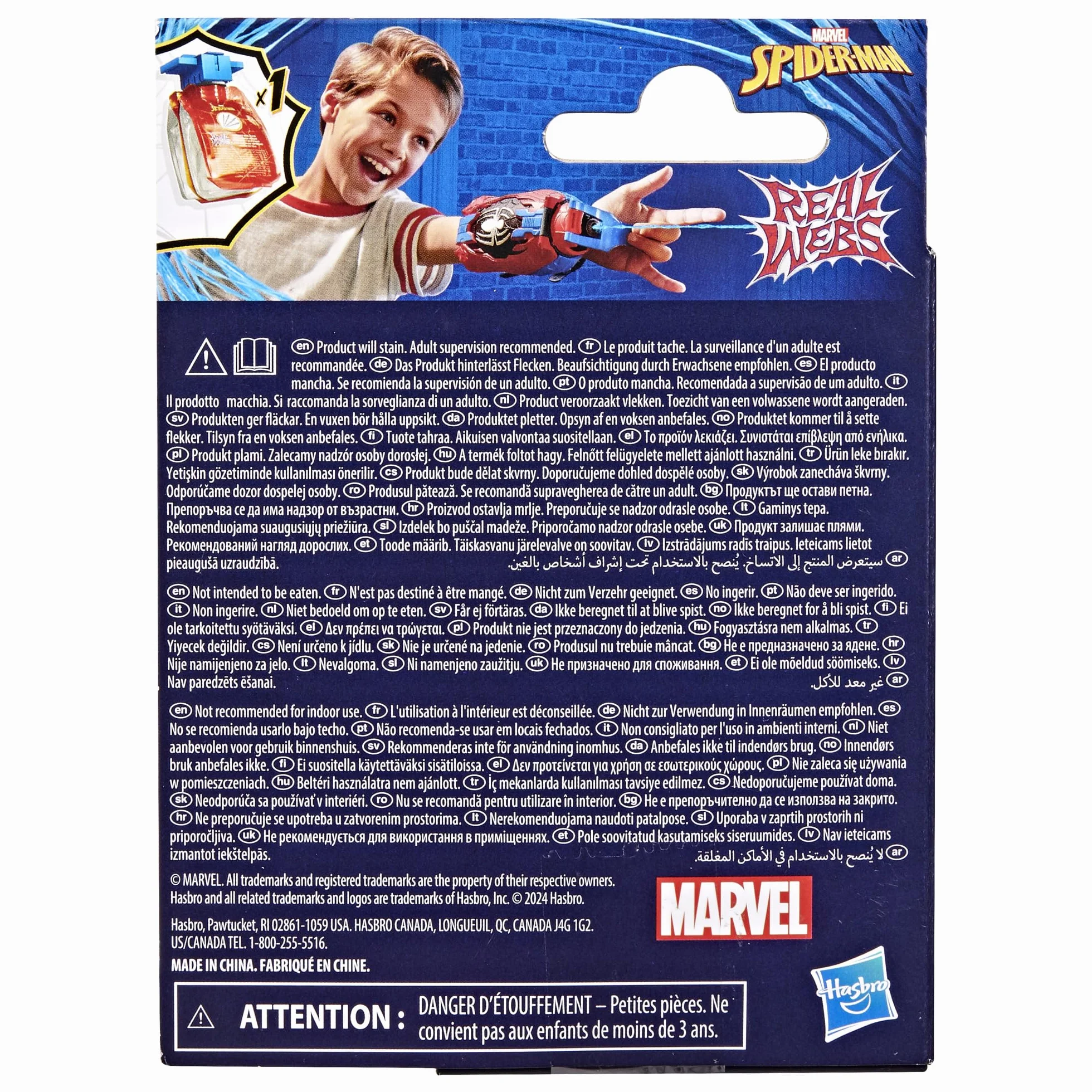 Star Wars Zestaw uzupełniający z płynem do produkcji pajęczyny do Wyjątkowej wyrzutni Marvel Spider-Man Prawdziwe sieci, zabawka tematyczna