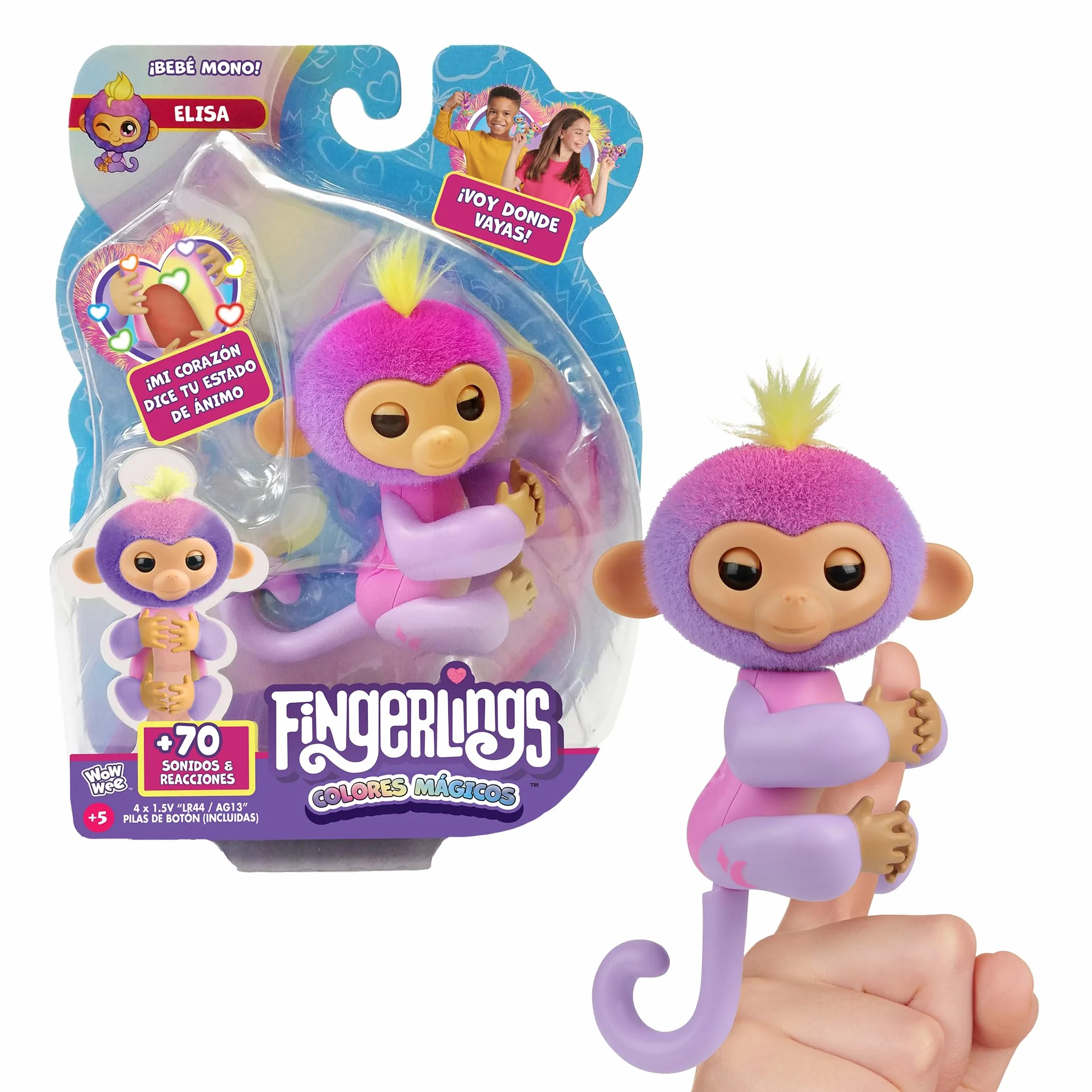 Fingerlings Magiczne Kolory Zabawka, Wielobarwny (Bizak 61853181-1)