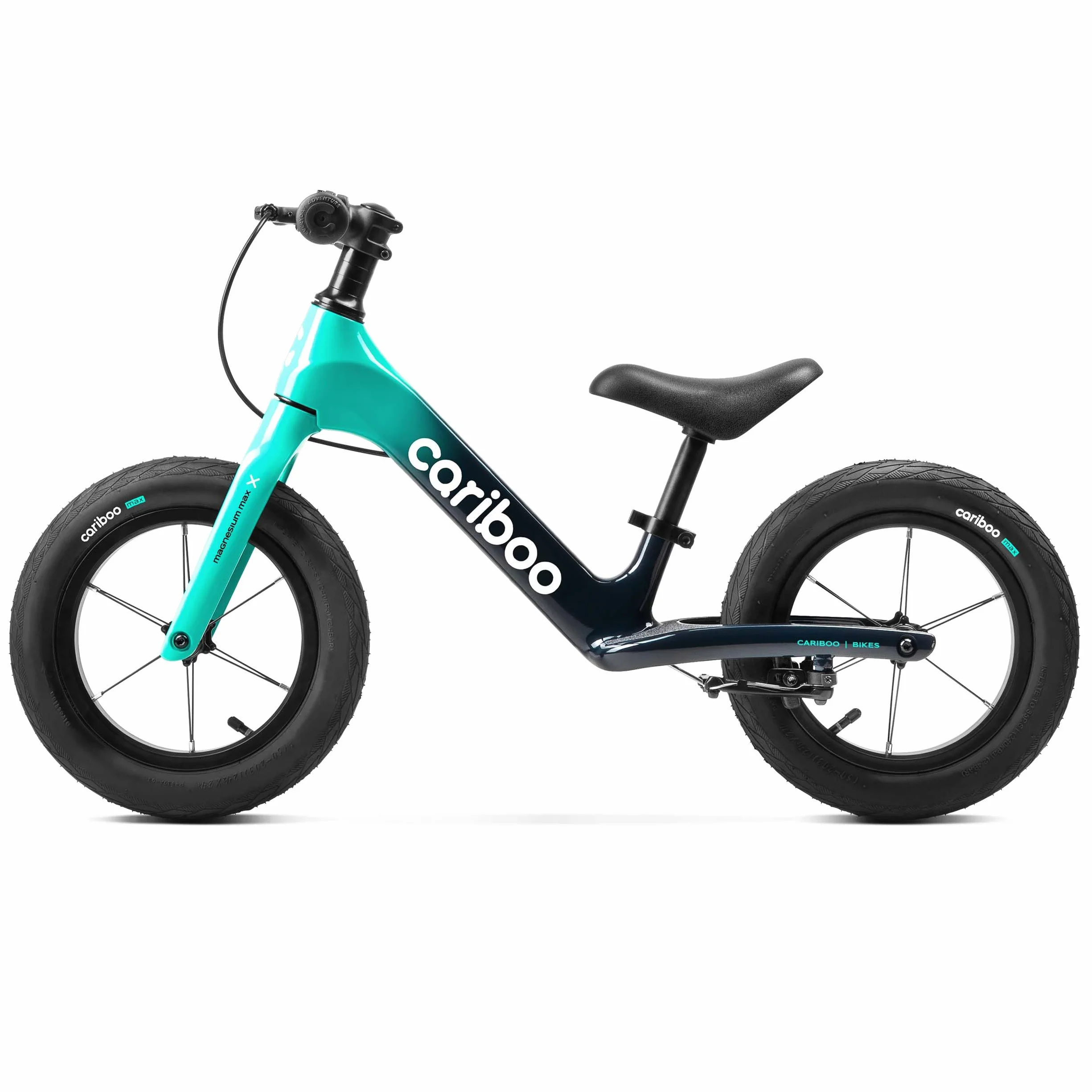 Cariboo Rowerek Biegowy dla Dzieci od 2 lat - Ultralekki 3,6 kg - Regulacja Siodełka i Kierownicy - Magnezowa Rama, Hamulec V-brake - Obciążenie do 30 kg - Magnesium Max