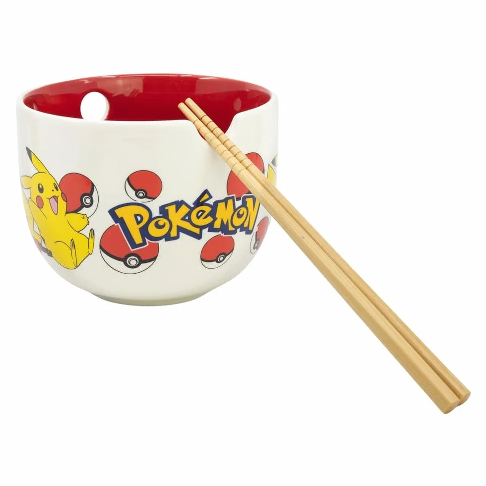 POKEMON Pikachu - Bol à Ramen avec bagietka - 450 ml