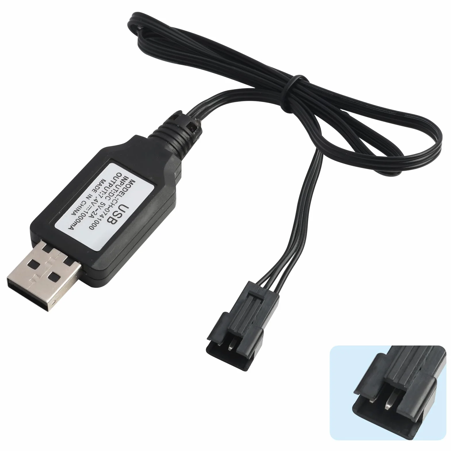Złącze SM-3P USB kabel ładowarki do akumulatorów LiPo 7,4 V 2S RC