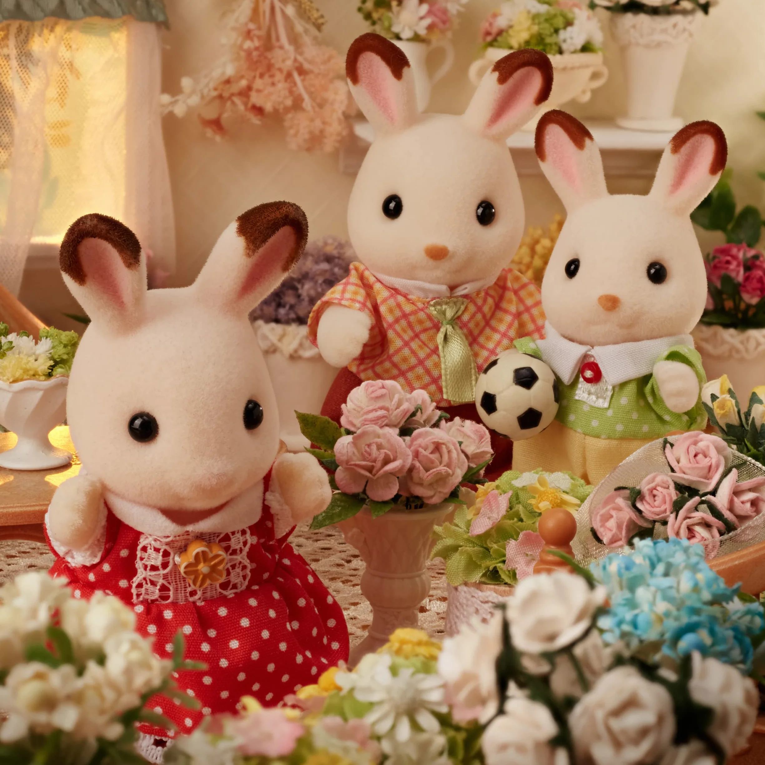 Sylvanian Families Czekoladowe Zające Figurka, Wielokolorowy, od 3 lat
