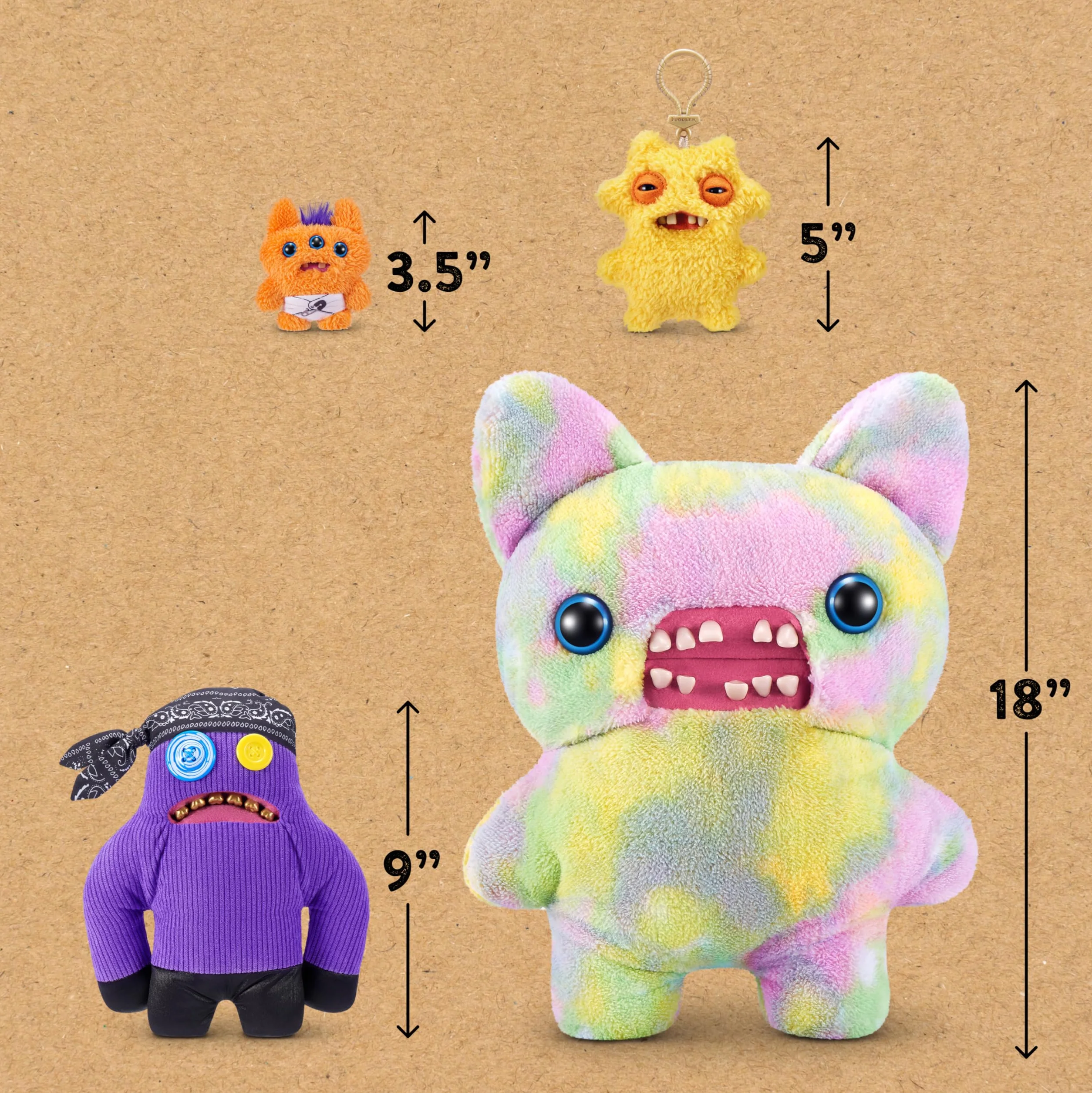 Fuggler 23 cm seria rdzeniowa 1-FUGG LIFE PLUSH Sasquoosh