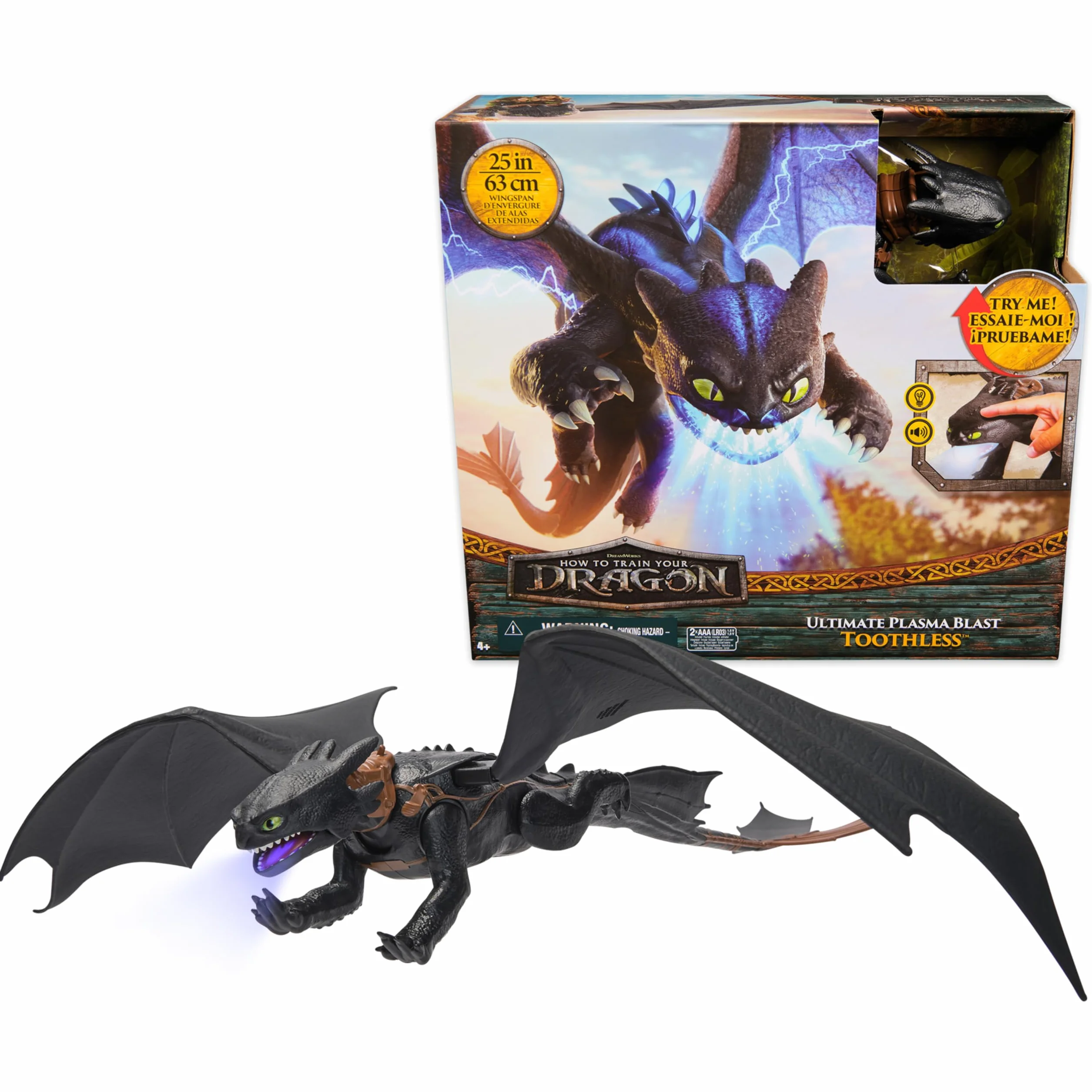 Dreamworks Dragons 6072541 Figure UltPlasmaBlast Tthlss, wielokolorowa