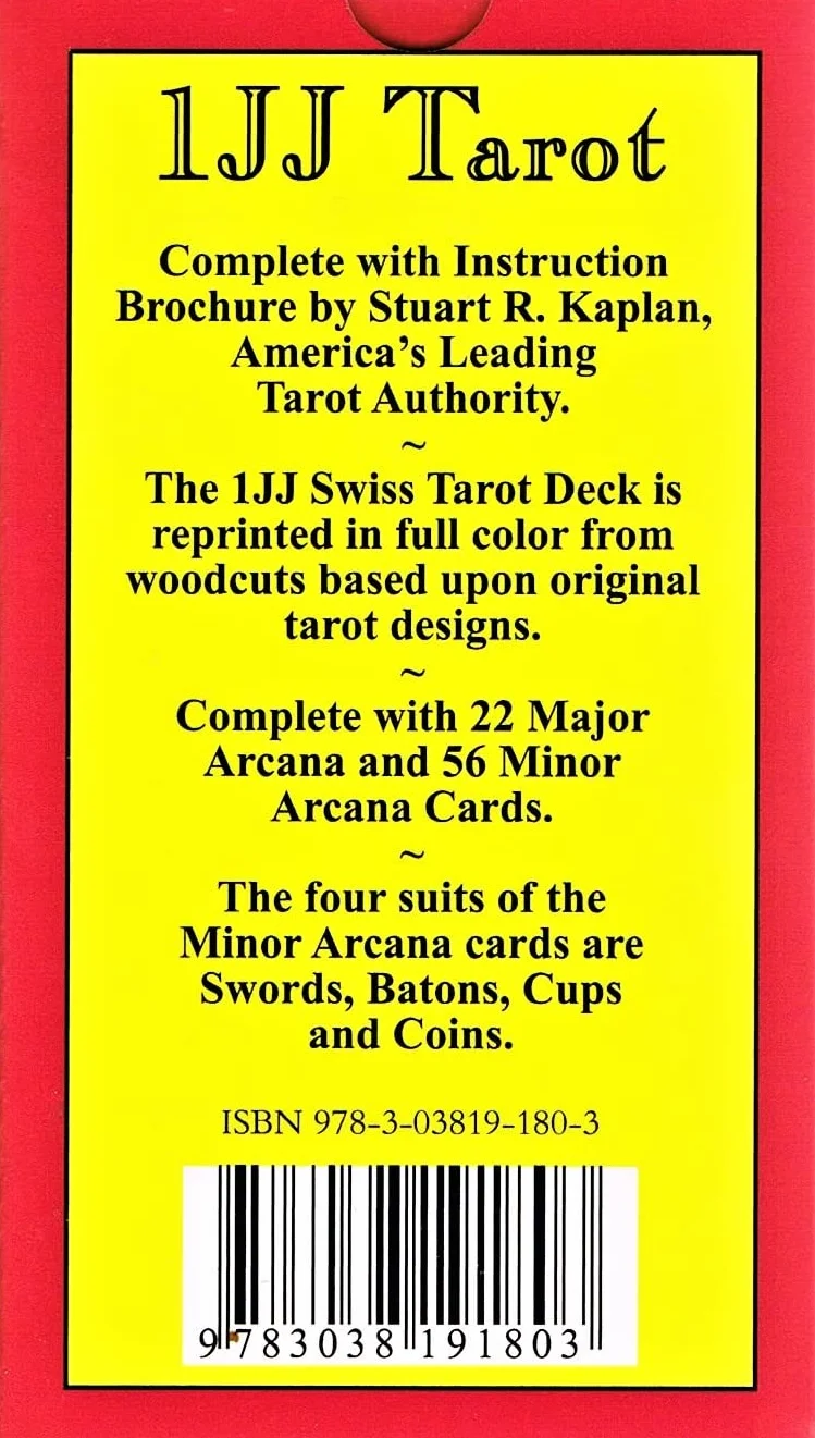 1JJ Swiss Tarot Cards GB: Complete with instructions