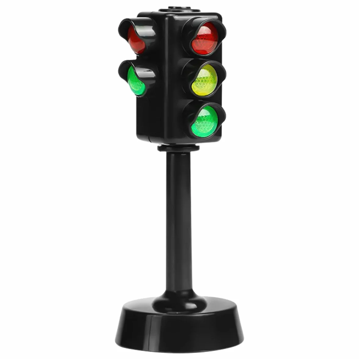 2 szt. zabawkowe światła drogowe mini LED światło drogowe dla dzieci edukacyjne