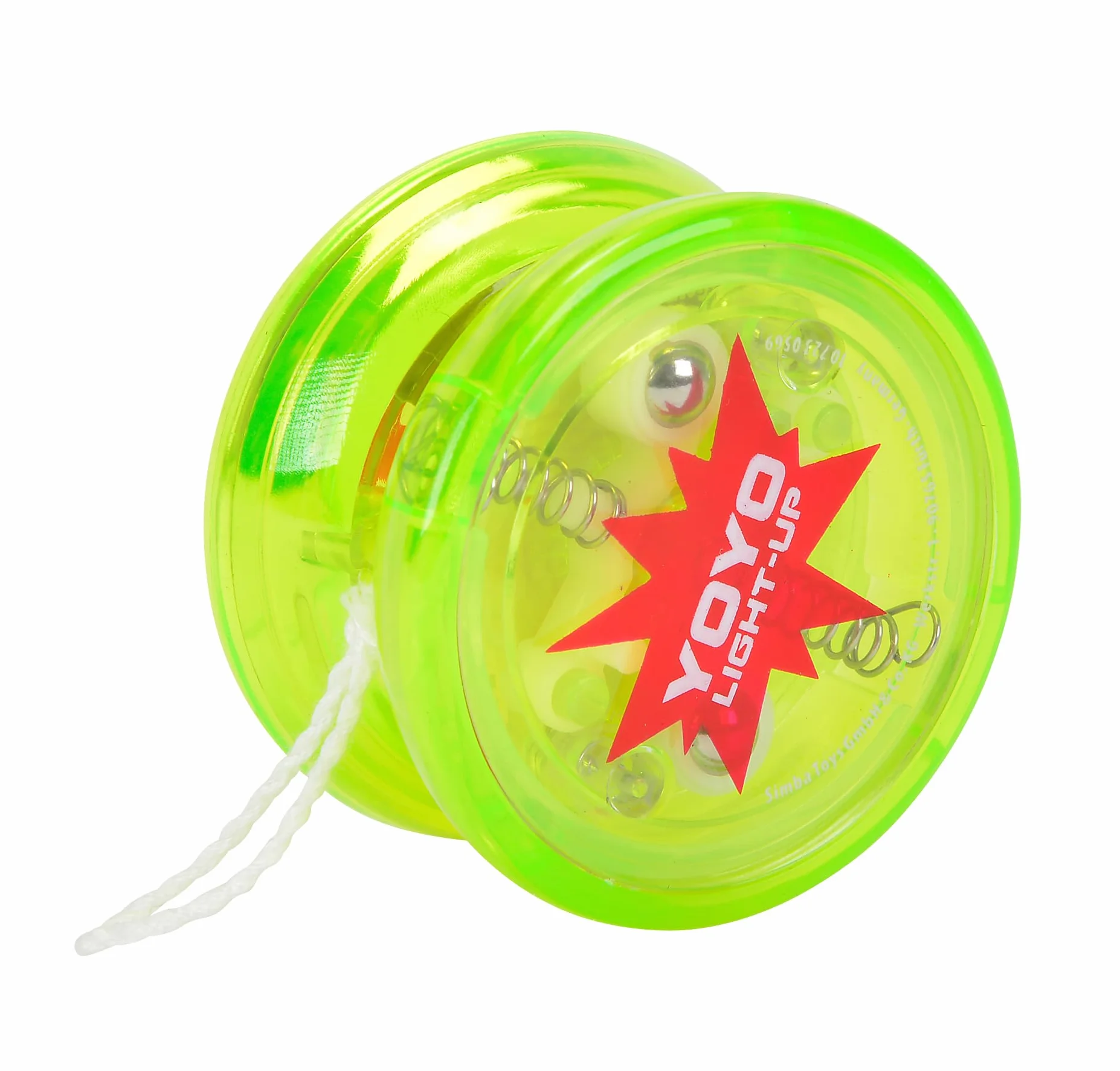Simba 107230569 - YoYo Light-um, 3-krotnie posortowane, dostarczany jest tylko jeden artykuł, z efektem świetlnym, wolny bieg, zapasowy sznurek, od 5 lat