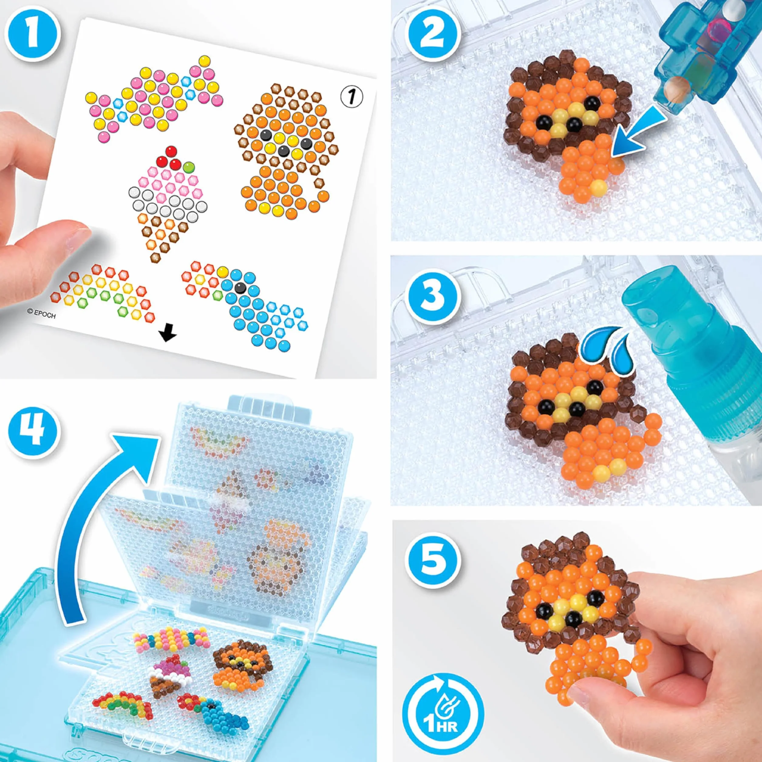 Aquabeads Star Beads Kolorowe Koraliki 600 Elementów 31602