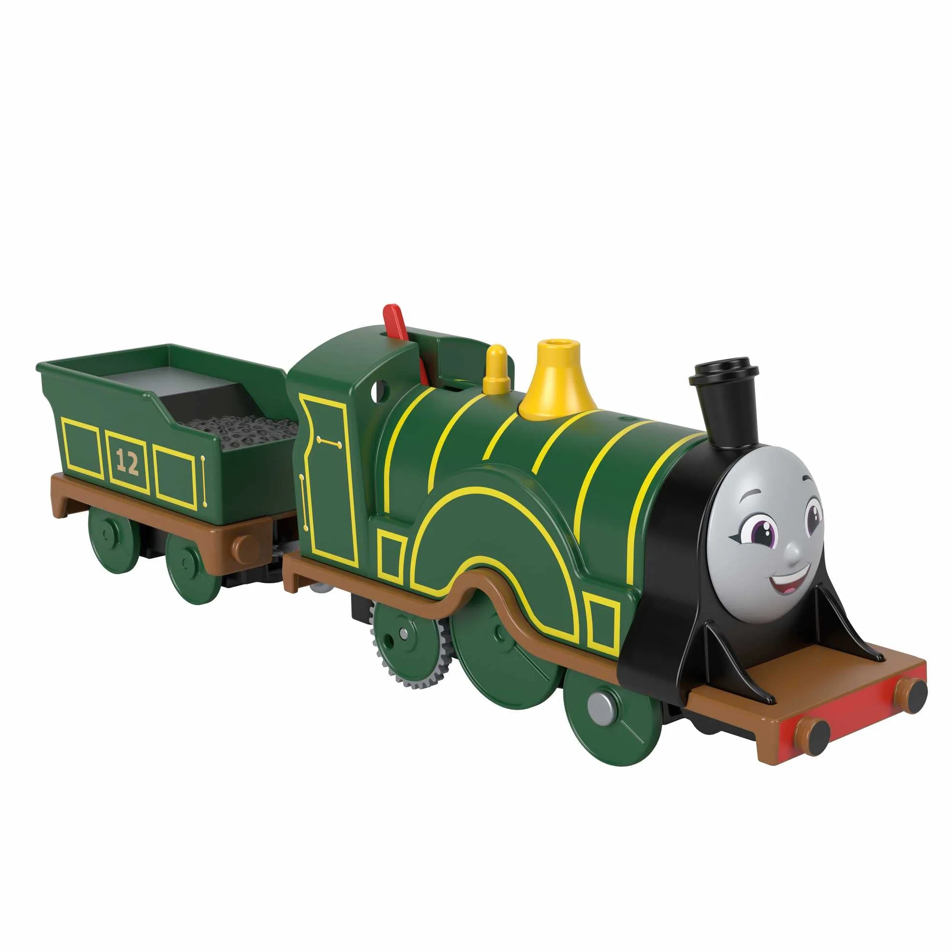 Thomas & Friends Lokomotywa Emilka z napędem na baterie i wagonem, dla przedszkolaków od 3 roku życia, HHN41