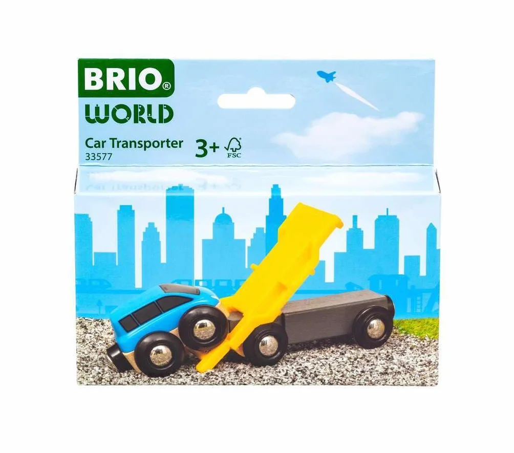 Brio 63357700 Wagon Do Przewozu Samochodów (63357700) Bezpieczna Zabawka Dla Dzieci Powyżej 3 Lat,Wielokolorowa,Brio 33577