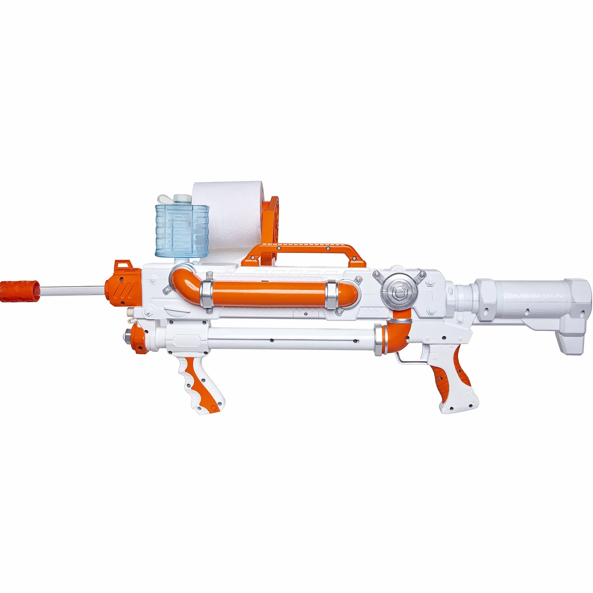Papier toaletowy Blaster, sztorm, Toy Blaster strzela szybko ogień TP Spitballs do 15 m - wykorzystuje prawdziwy papier toaletowy! Super zabawny prezent dla dzieci, nastolatków, studentów, tatusiów,