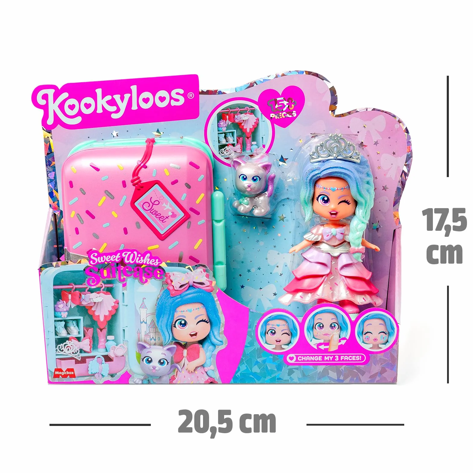 KOOKYLOOS zestaw laleczka z walizką i akcesoriami Sweet Wishes