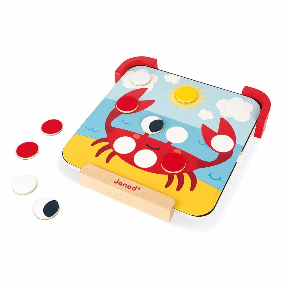 Janod - I Learn Colours - Magnetic Educational Toy - For children fom the Age of 2, J05321