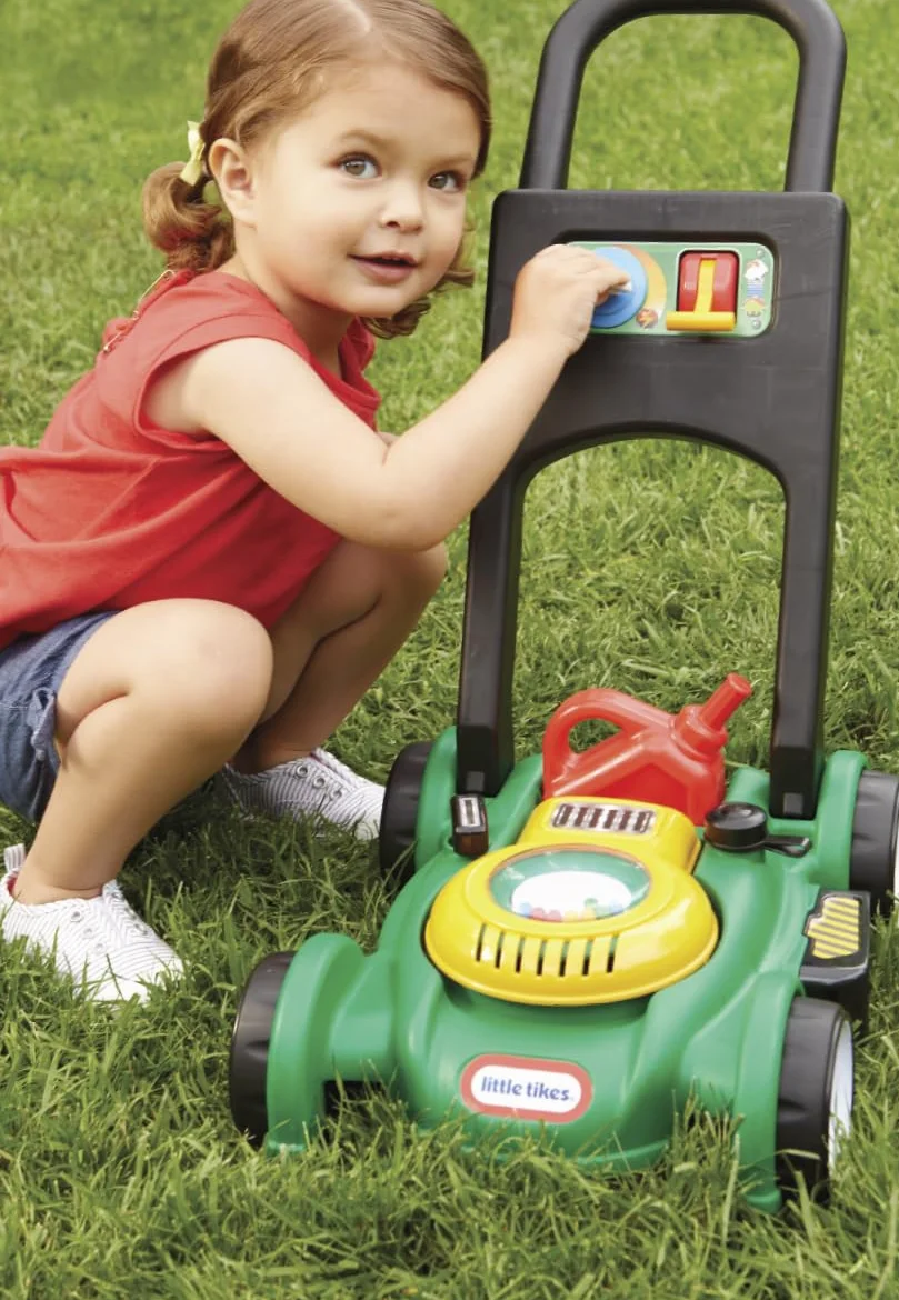 Little Tikes Gas'n Go Kosiarka Realistyczna Zabawka Ogrodowa z Dźwiękami dla Dzieci od 18 Miesięcy