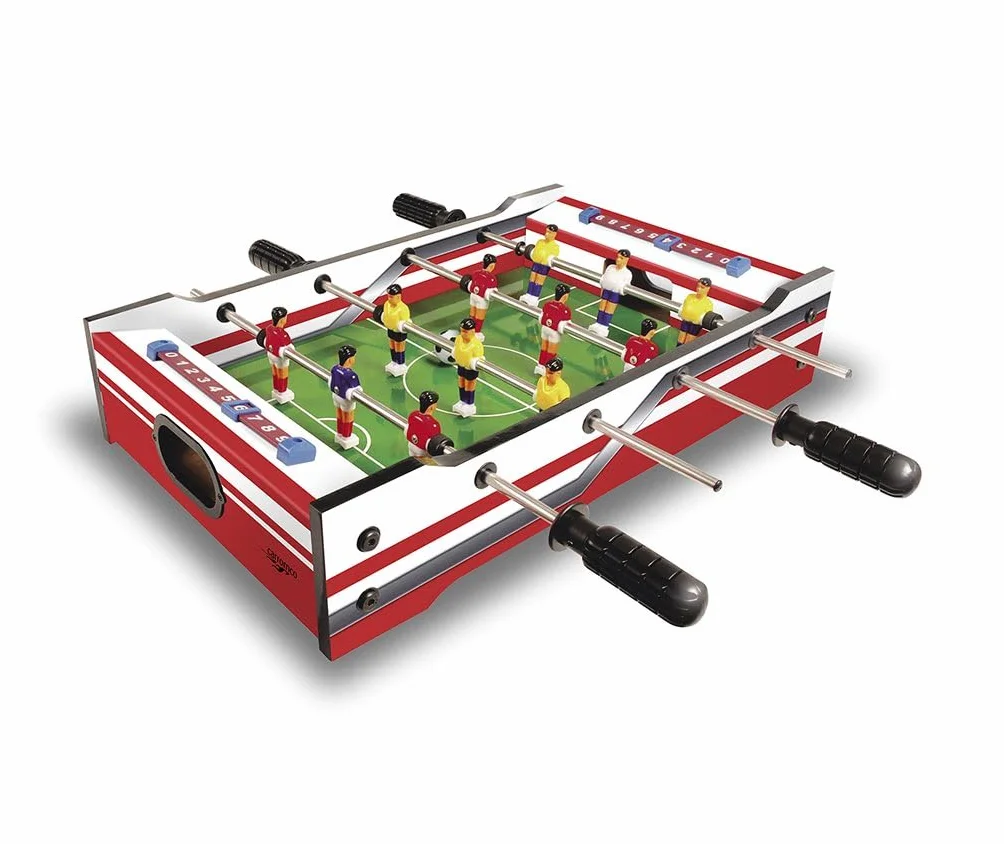 Carromco Multigame FLIP-XM 2 w 1 – multigamowy stół do gry z 2 grami stołowymi, hokej stołowy/hokej z 2 pchaczami i meczem piłkarzyków/piłkarzykami z 2 piłkami