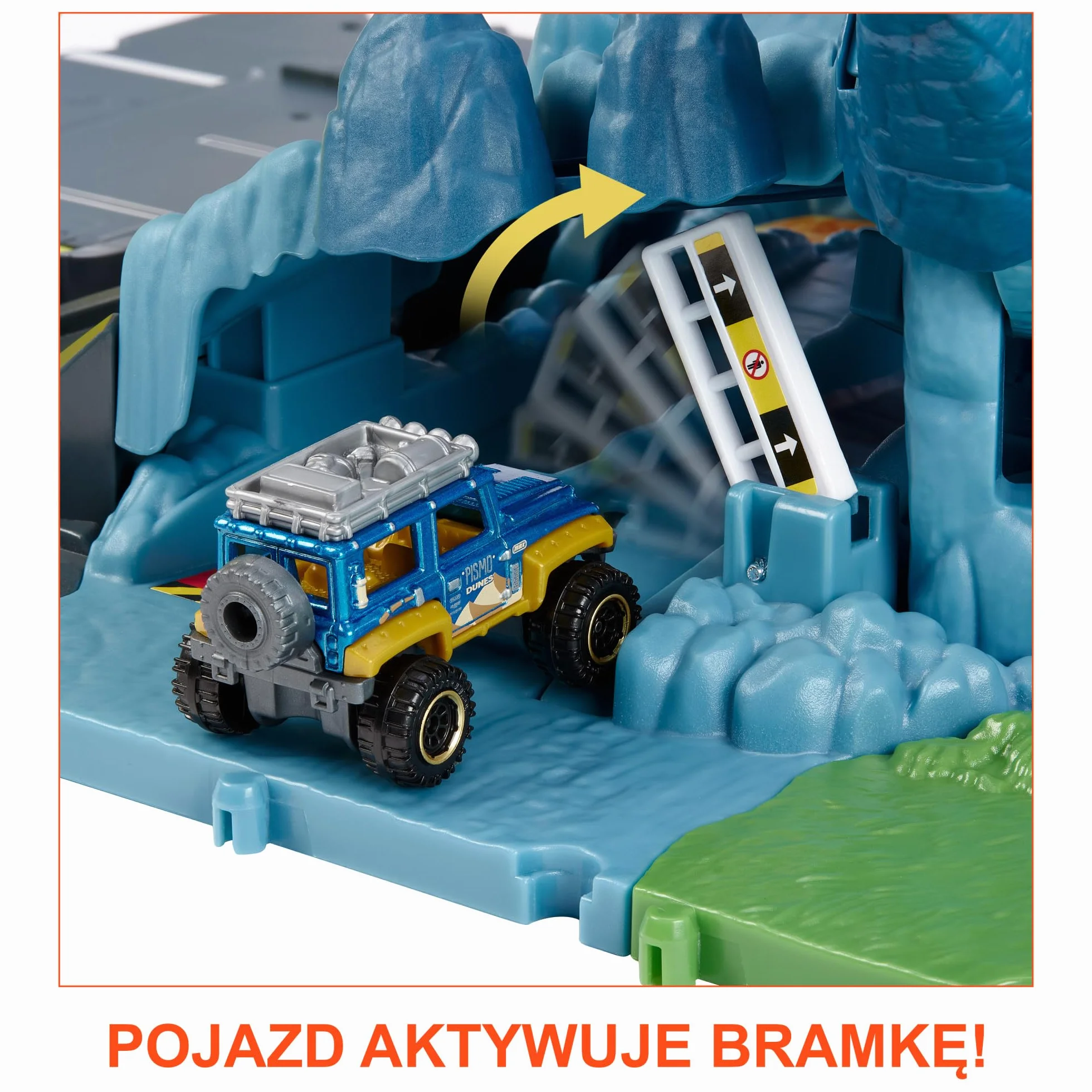 Matchbox Action Drivers Prawdziwe Przygody Wulkan Zestaw z 1 pojazdem HHW21