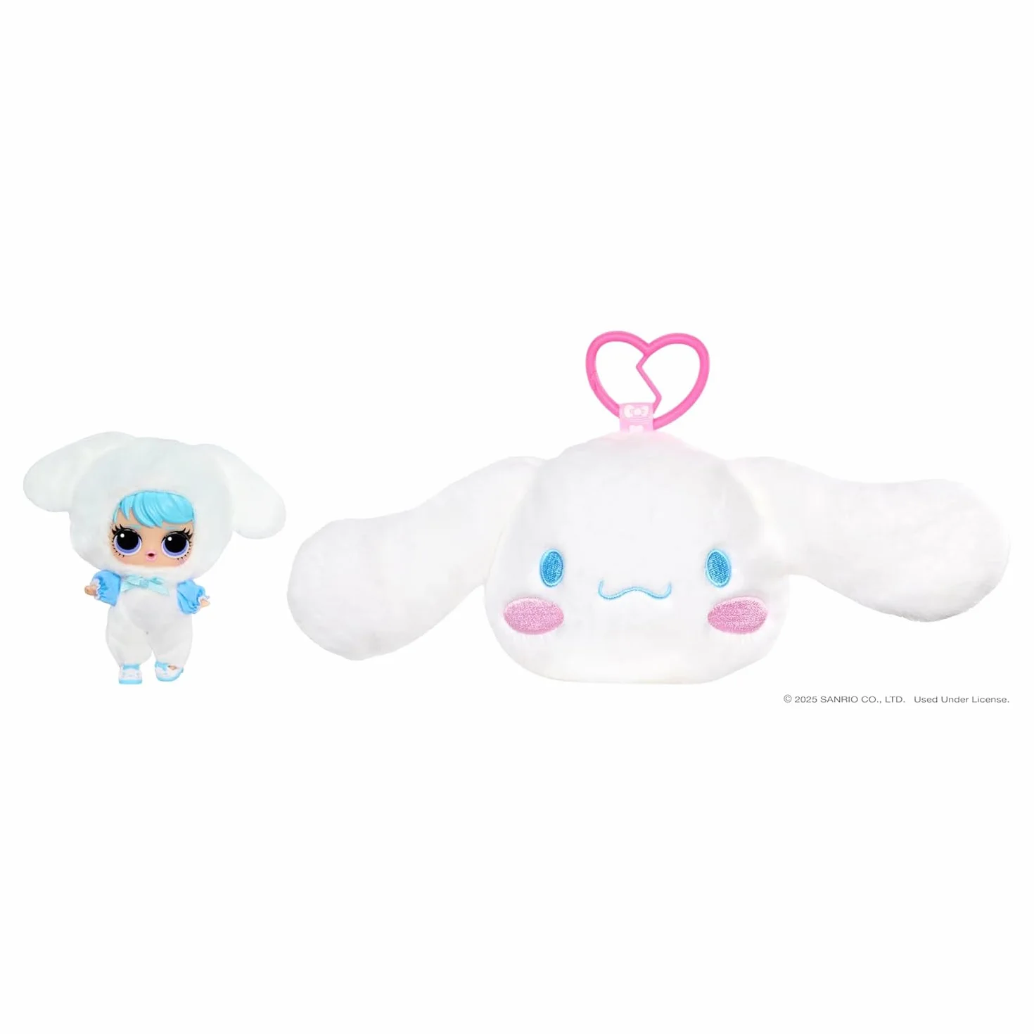 L.O.L. Surprise! Loves Hello Kitty Reversible Plush Surprise - Dwustronna Pluszowa Niespodzianka z Bohaterami Sanrio, Dopasowaną Laleczką L.O.L., 5 Niespodziankami, Dla Dzieci od 4 Lat