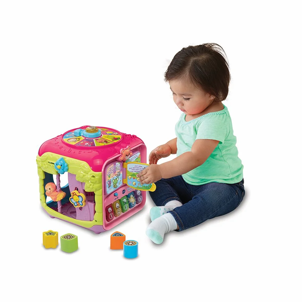 VTech – 183455 – Super Cube do odkrywania – różowy
