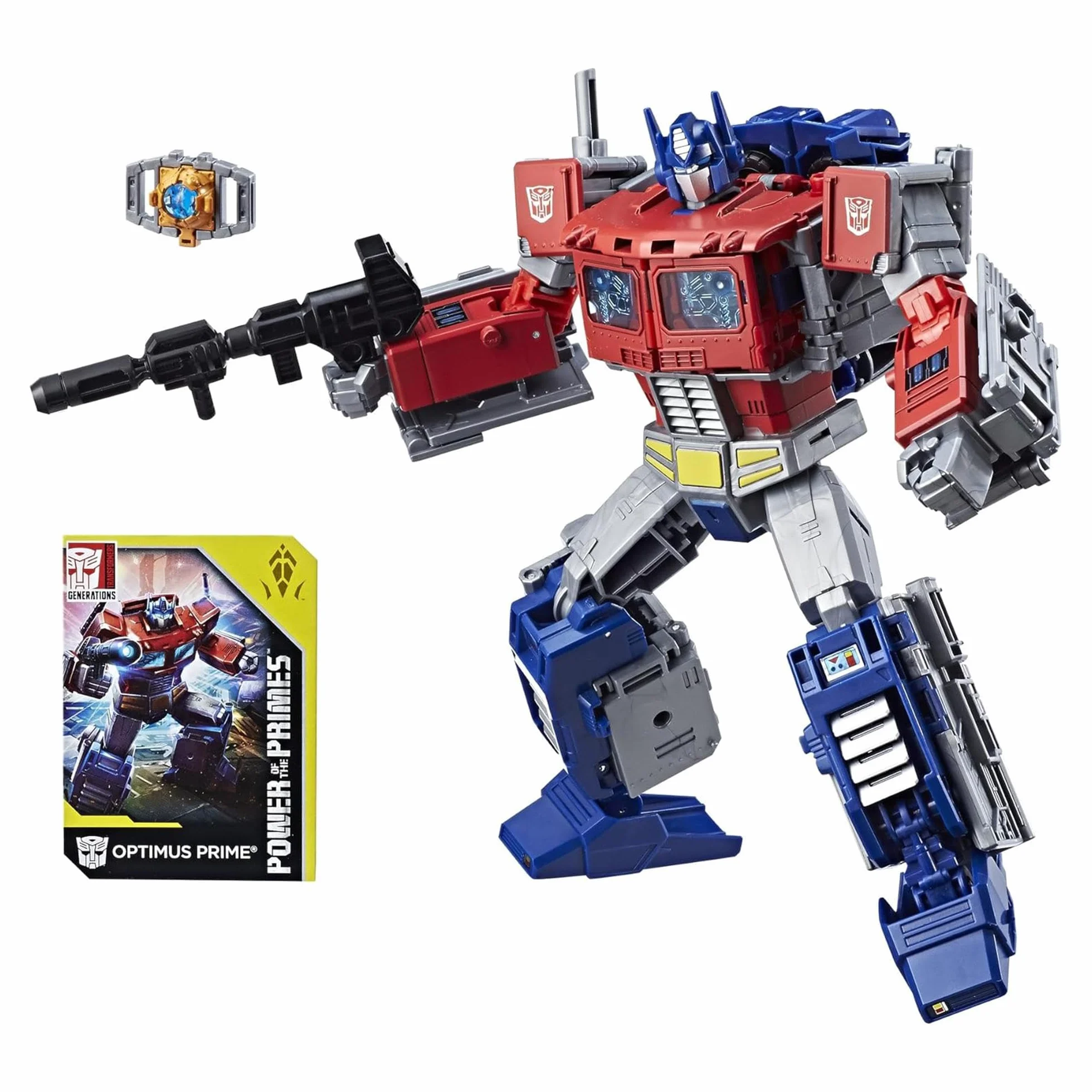 Transformers E1147 LEADER OPTIMUS PRIME figurka akcji, czerwona, niebieska, 23 cm