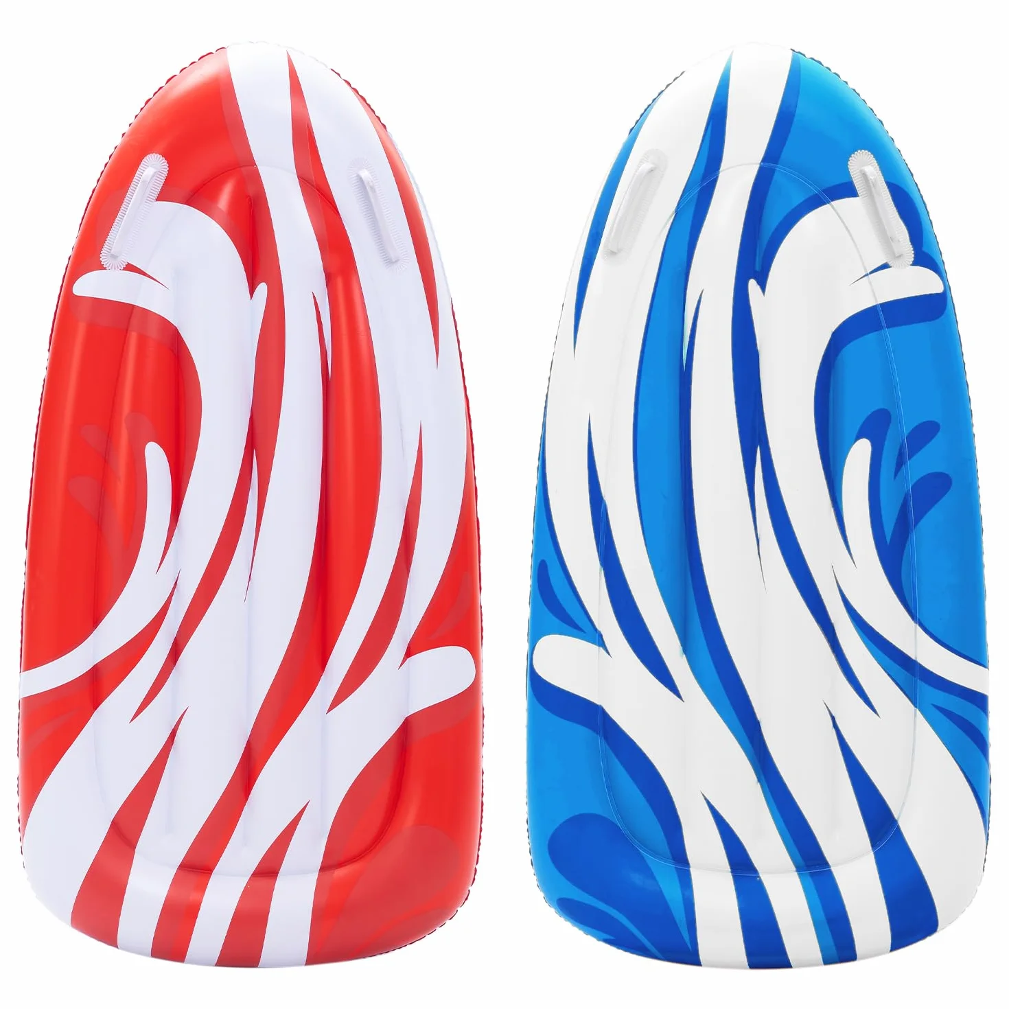 JOYIN Zestaw 2 nadmuchiwanych bodyboardów do zjeżdżalni wodnych, dla dzieci, do nauki pływania, latem, zabawy dla dzieci