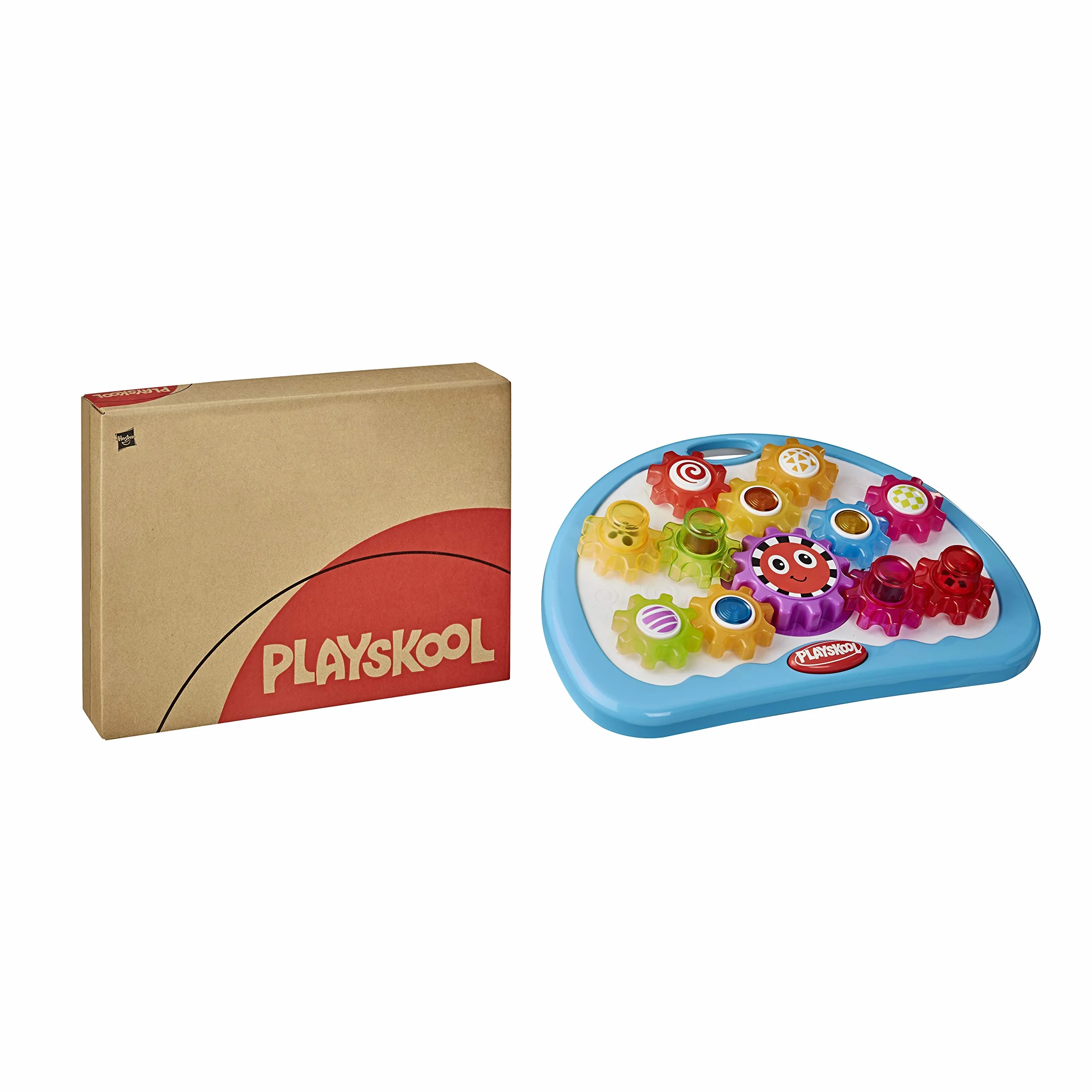 Playskool Zabawka z koła zębatego, zabawka dla niemowląt i małych dzieci od 12 miesięcy ze światłem, dźwiękami i mi obrotowymi (Amazon Exclusive)