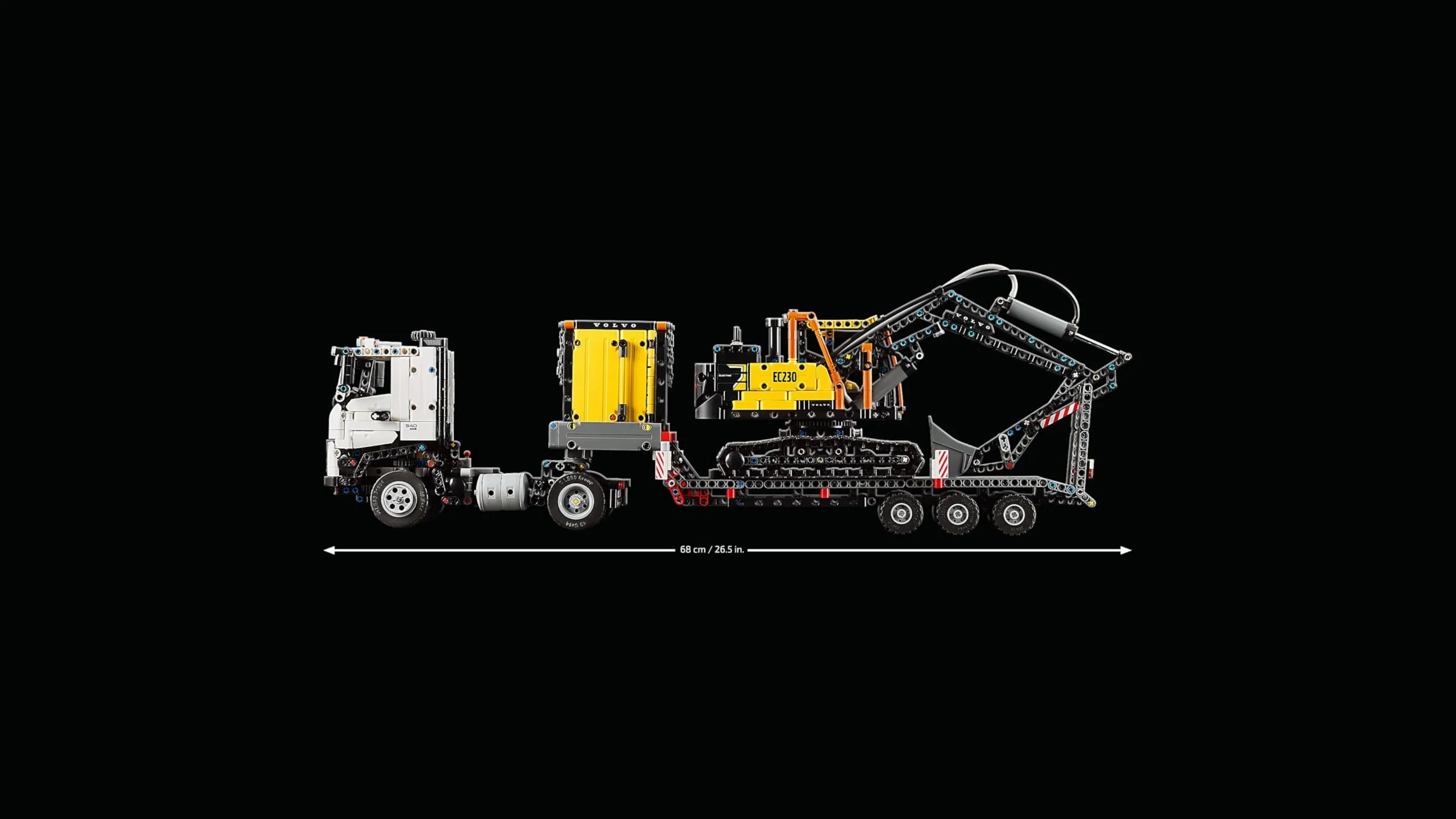 LEGO Technic Ciężarówka Volvo FMX i koparka EC230 Electric, Zabawka dla Dziecka do Zbudowania, Maszyny Budowalne dla Fana Inżynierii, Pomysł na Prezent dla 10-latka, dla Chłopca i Dziewczynki, 42175