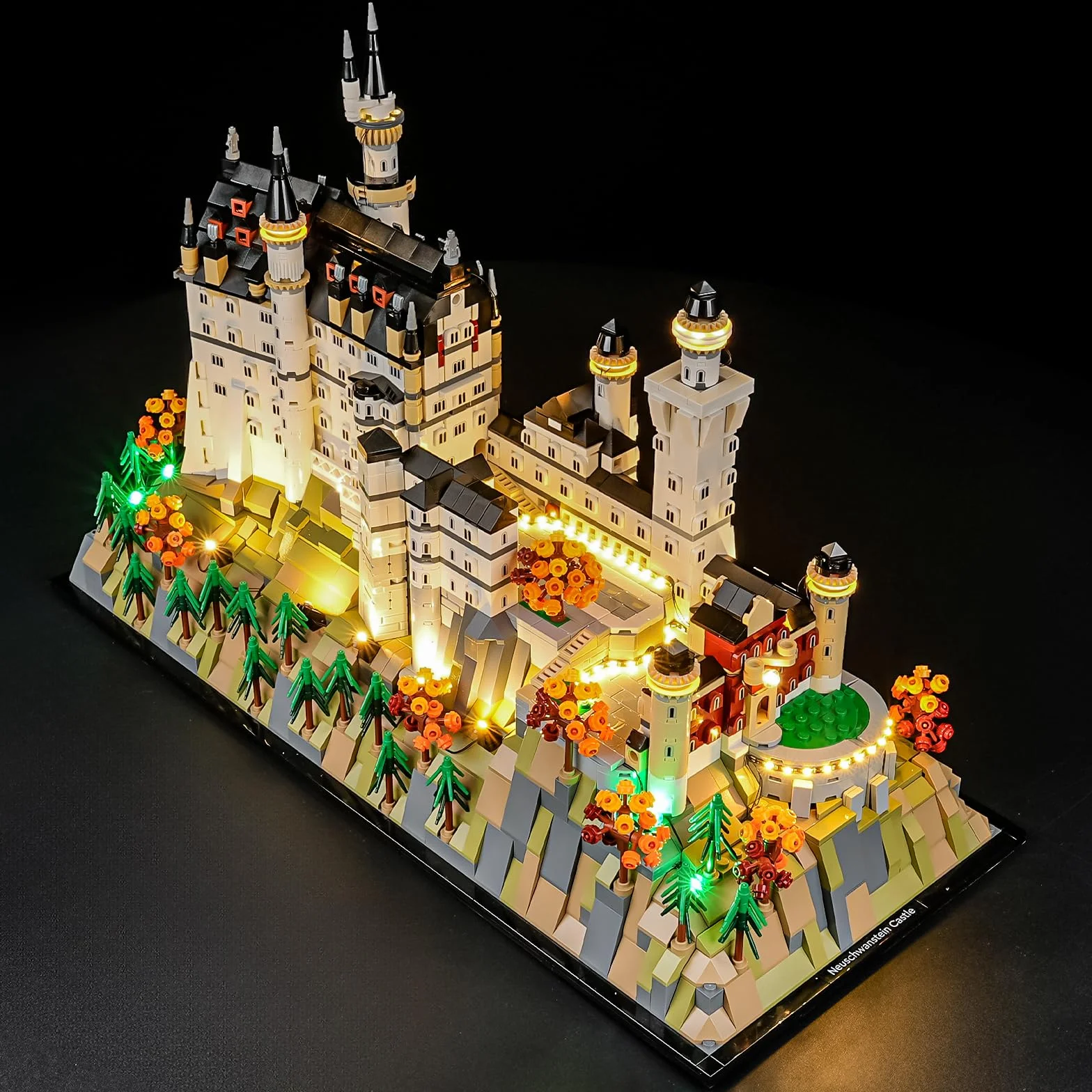 GEAMENT Oświetlenie LED Kompatybilne z LEGO Zamek Neuschwanstein (Castle) Architecture 21063 Model do Składania Klocków (Zestaw Modeli Niezawarty)