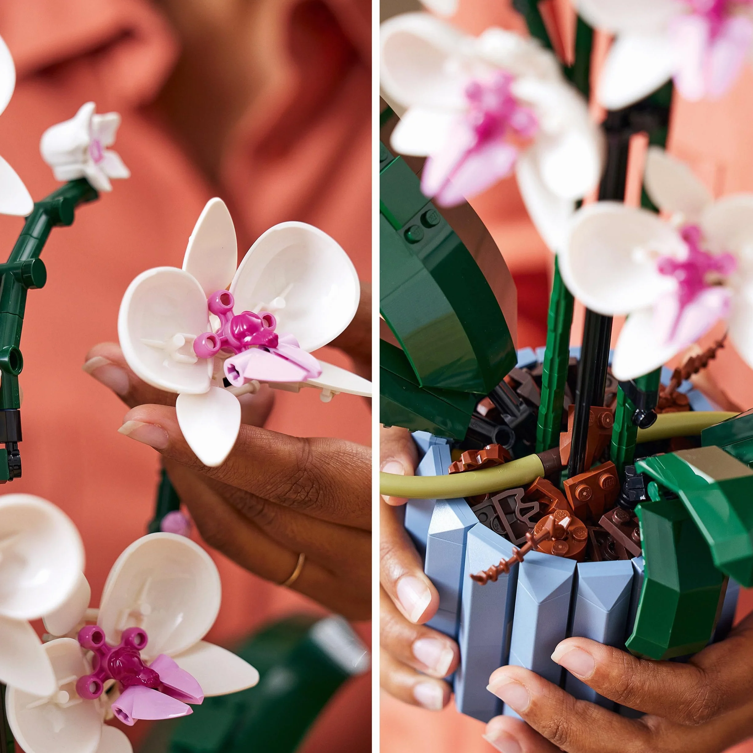 LEGO Icons Botanicals Orchidea Sztuczna Roślina, Zestaw z Kwiatami, Dekoracja Domu, Kolekcja Botaniczna, 10311
