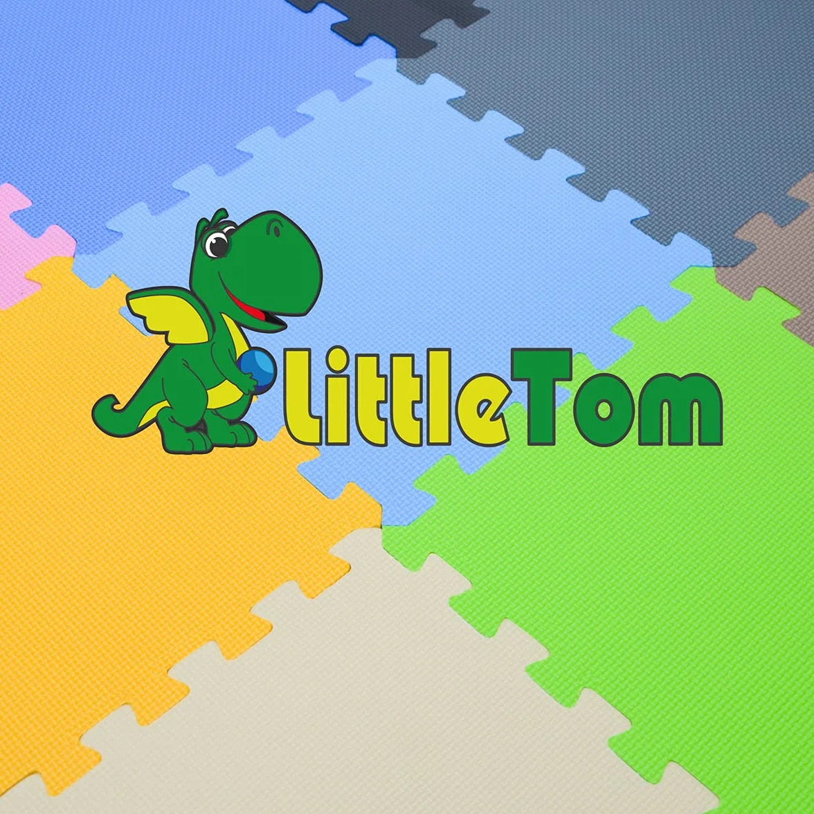 LittleTom Mata do zabawy dla niemowląt 30x30 cm 9 sztuk Miękkie maty do puzzli Piankowe