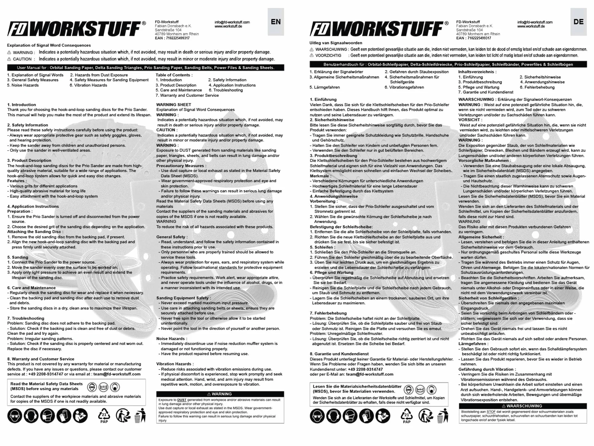 Taśmy szlifierskie tkaninowe │ 25 sztuk │ 75 x 533 mm │ po 5 x ziarnistość 40/60/80/120/180 │ do szlifierki taśmowej │ papier ścierny │ zestaw taśm szlifierskich