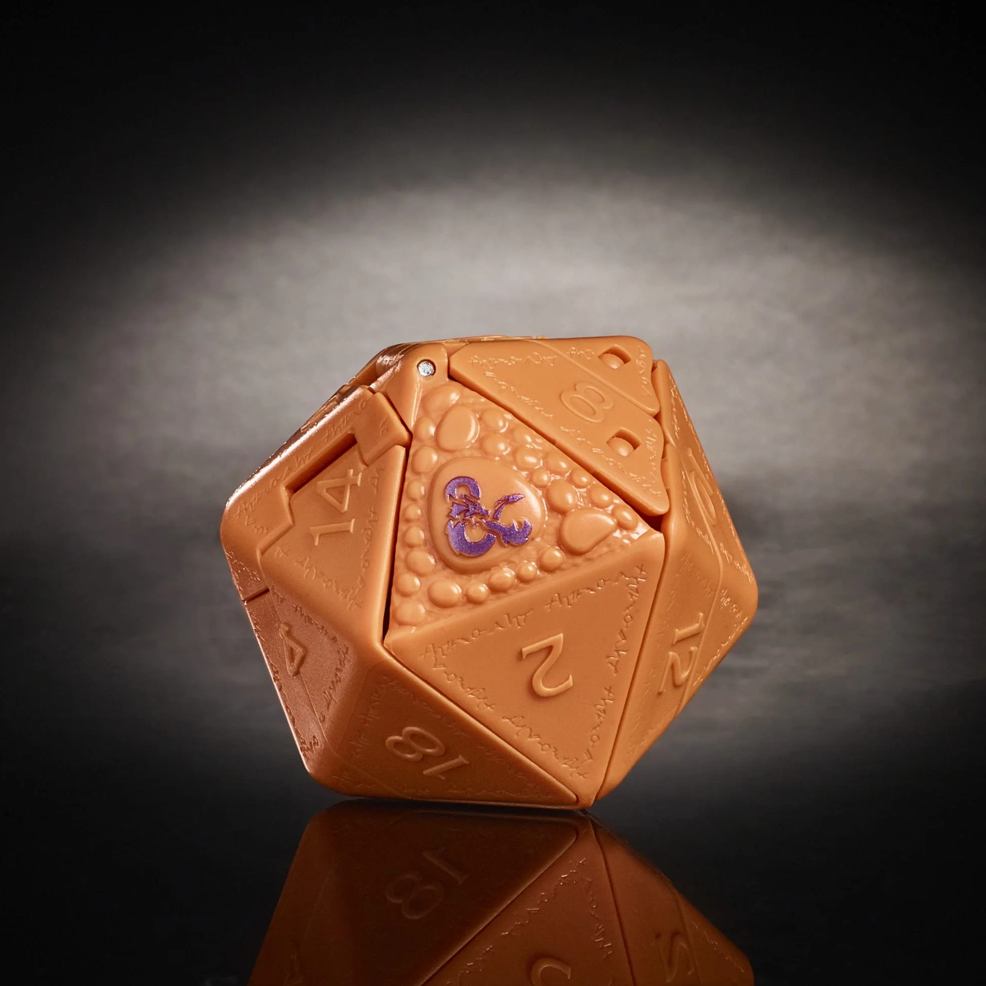 Hasbro - Dungeons & Dragons Avalon Hill, Dicelings Beholder, Monstruo D&D Coleccionable, Dado d20 Gigante Que se Convierte en Figura de acción, Dados para Juego de rol,F5213