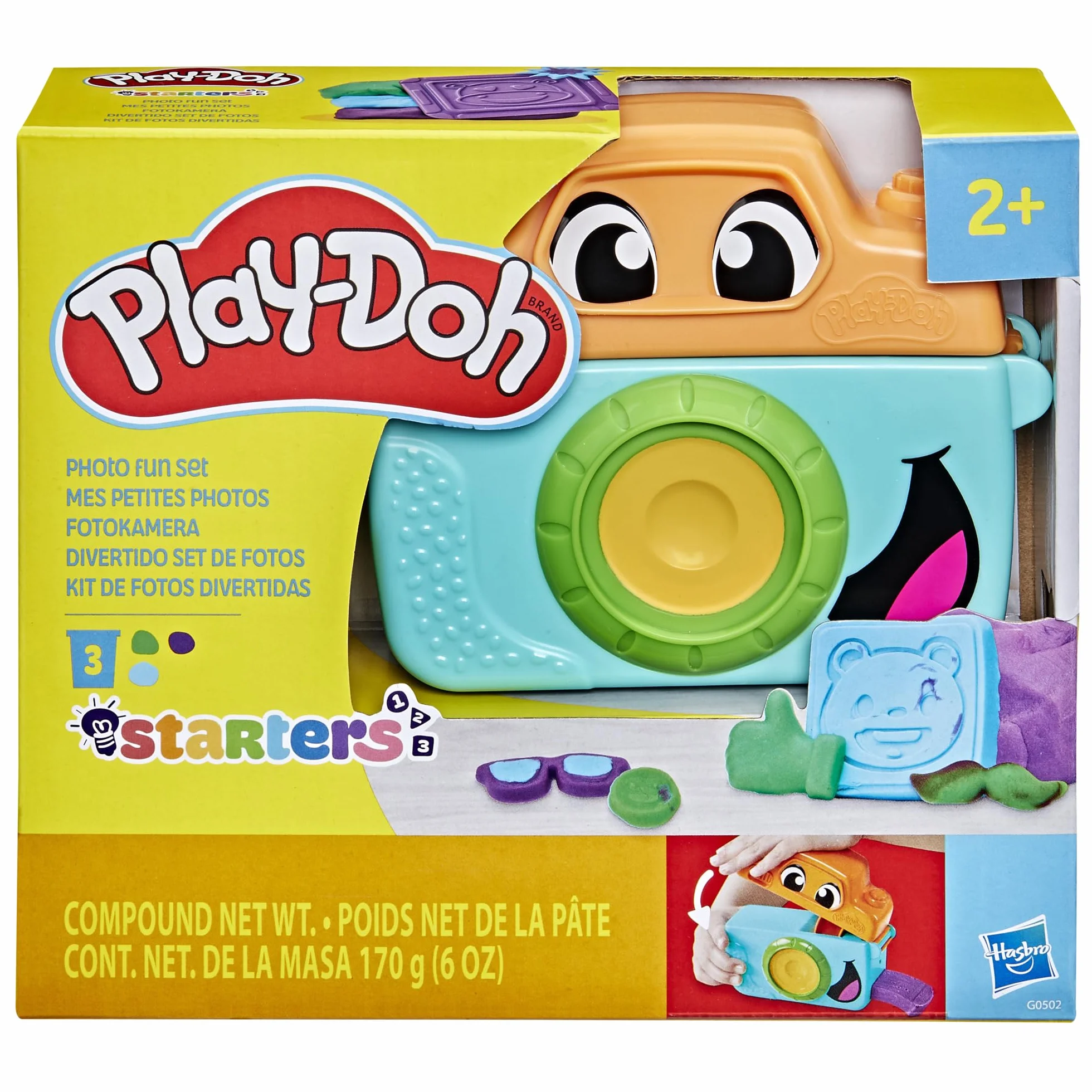 Zestaw startowy Fotozabawa Play-Doh z zabawkowym aparatem fotograficznym