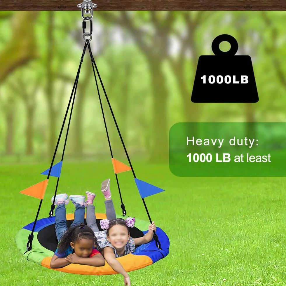 SELEWARE 2 x hak sufitowy do ciężkiego worka treningowego, z obrotowym hakiem o 360°, z karabińczykiem, wspornikiem do drewnianych belek, worków z piaskiem, jogi, huśtawki