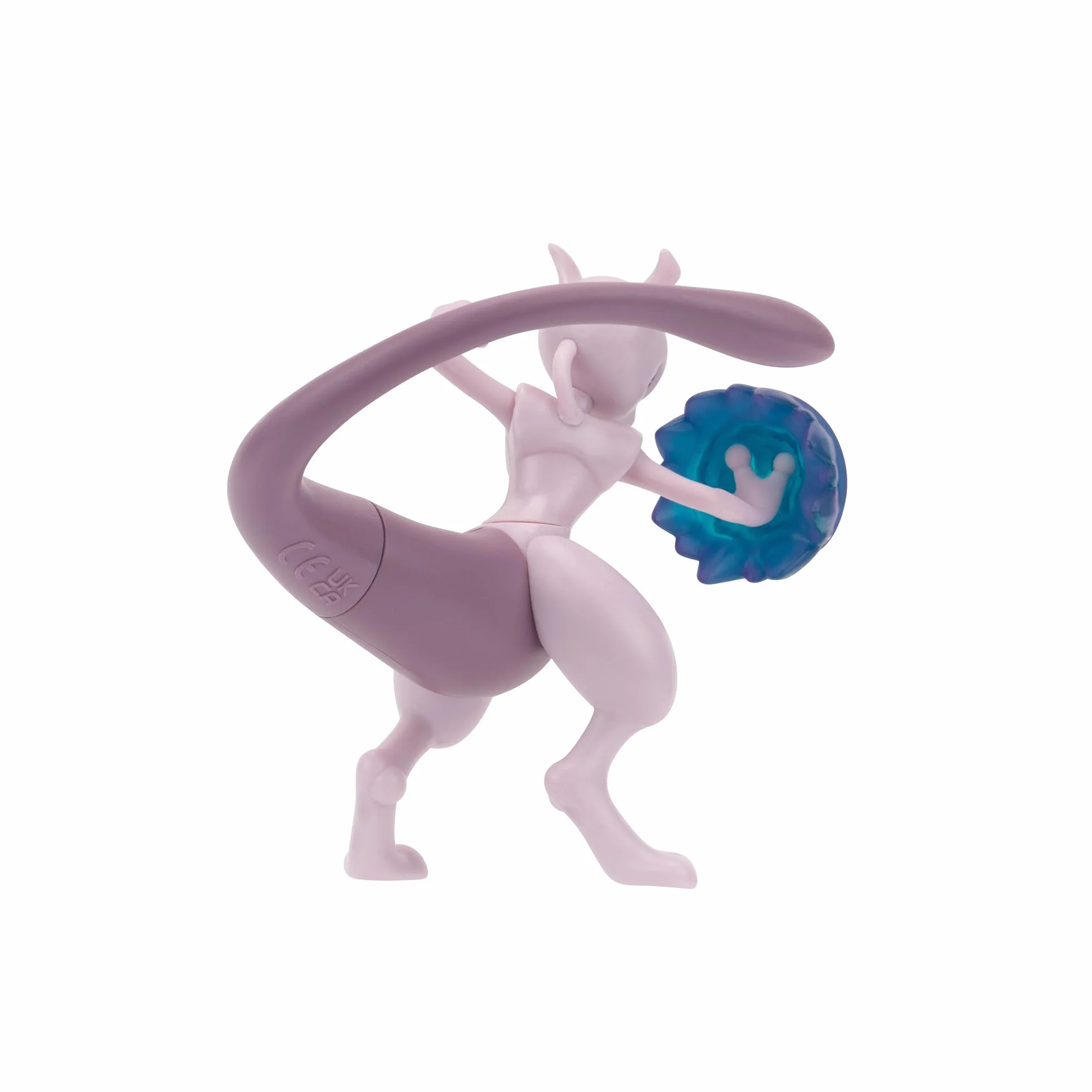 Pokémon PKW3370 - Battle Feature Figure - Mewtu, oficjalne ruchome figurki, 11,5 cm