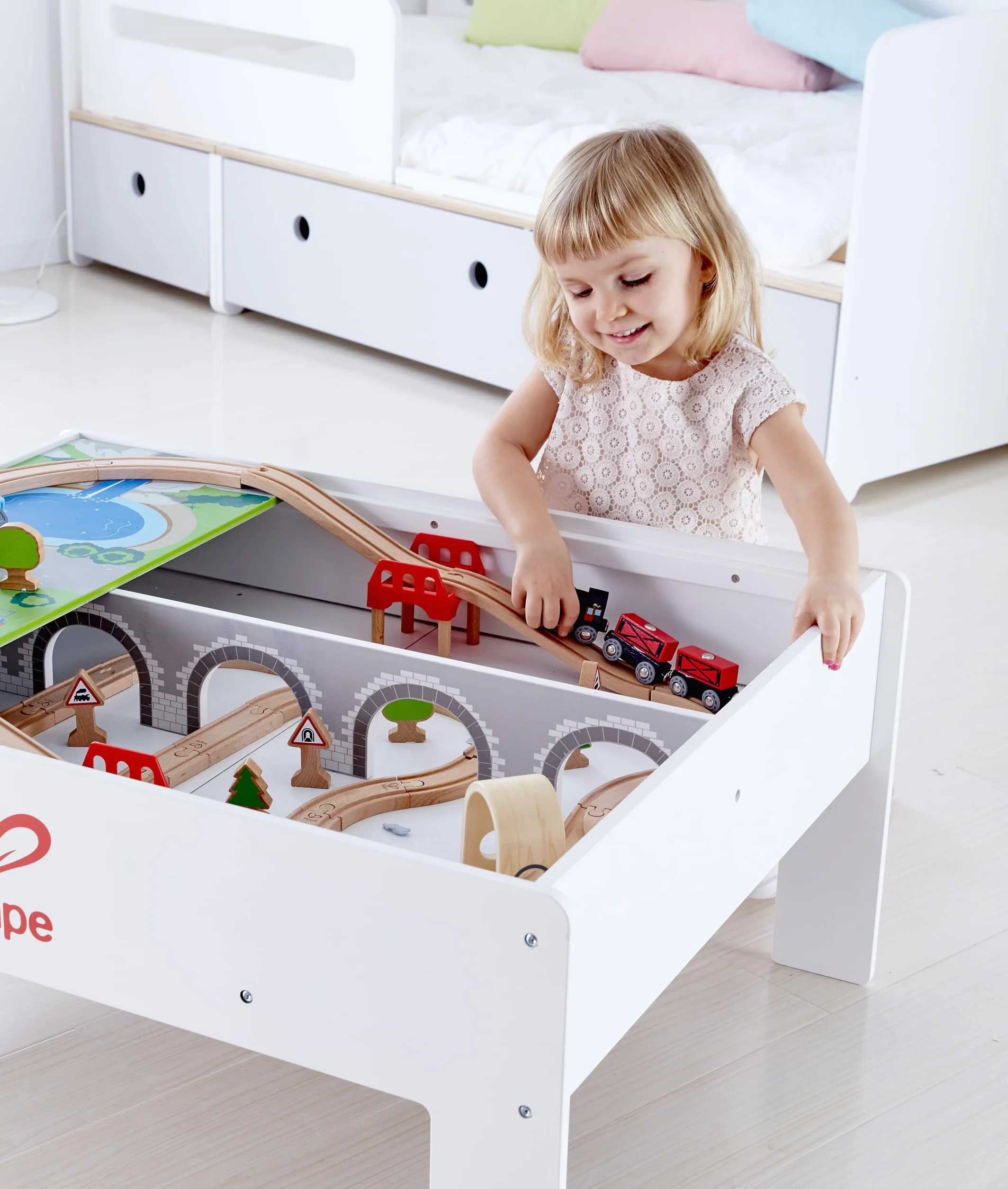 Hape Steam-Era Freight Railway Wooden Train Track Accessories