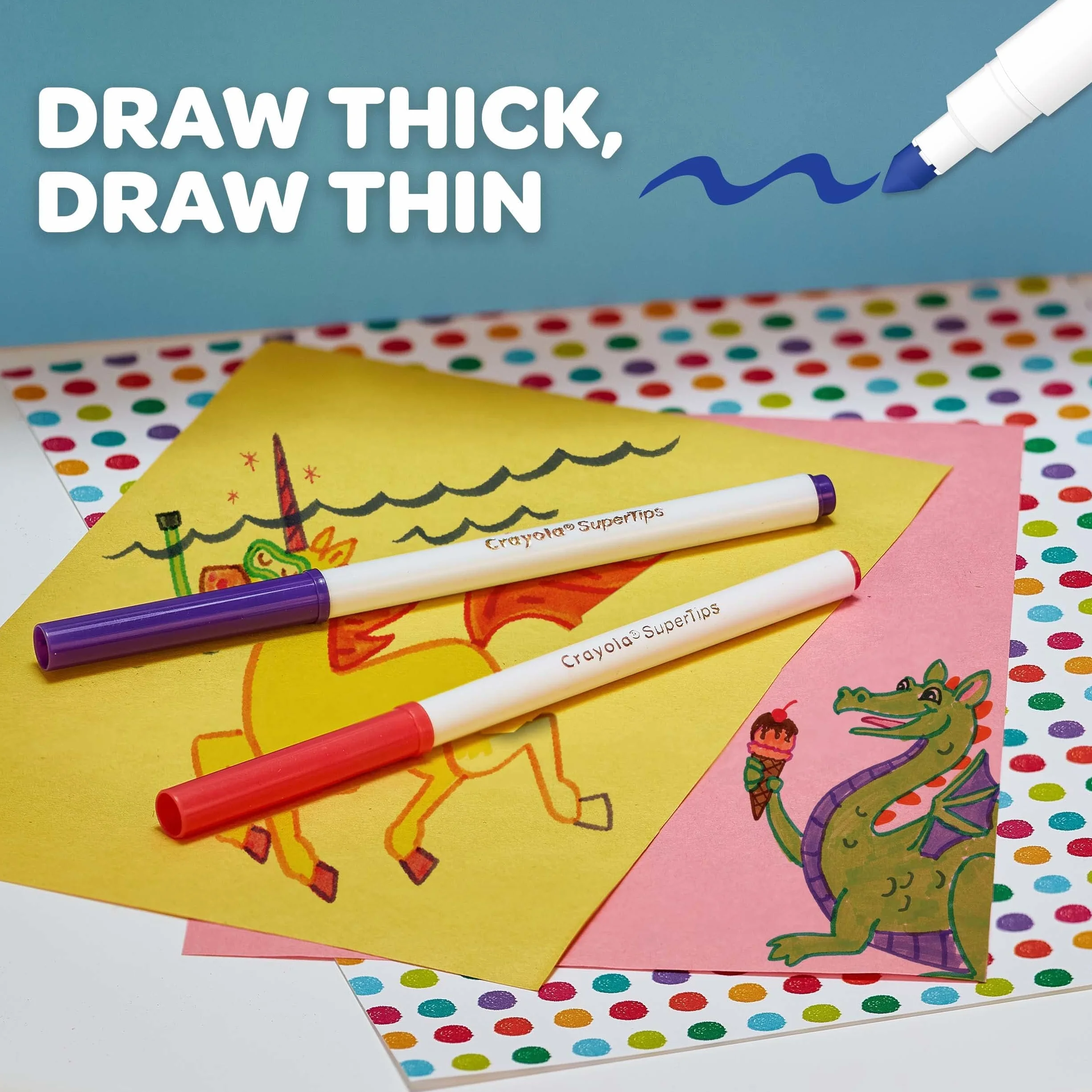Crayola Zestaw Flamastrów, Wielokolorowy , 24 sztuk, 58-5057-E-000
